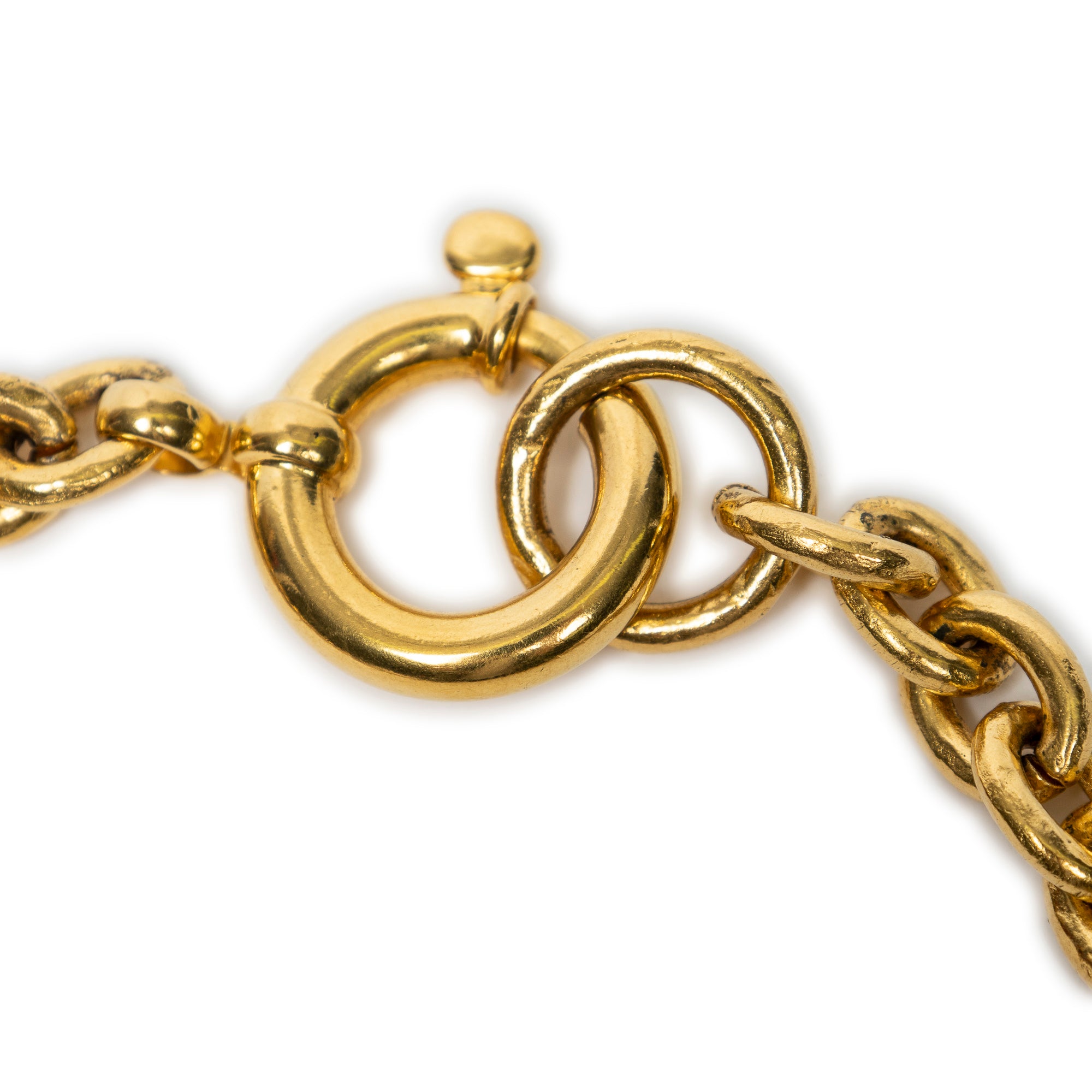 CC Medallion Pendant Necklace 