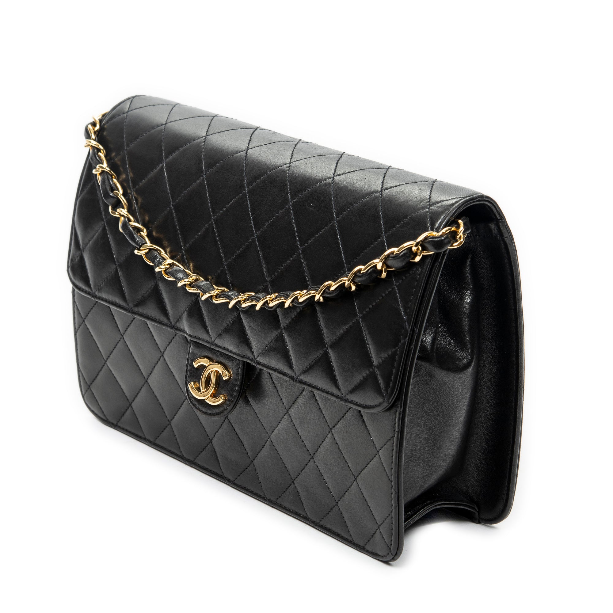 Vintage Push Lock Straight Flap 