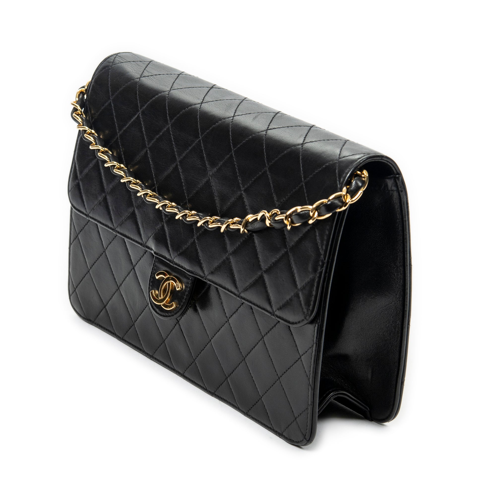 Vintage Push Lock Straight Flap 