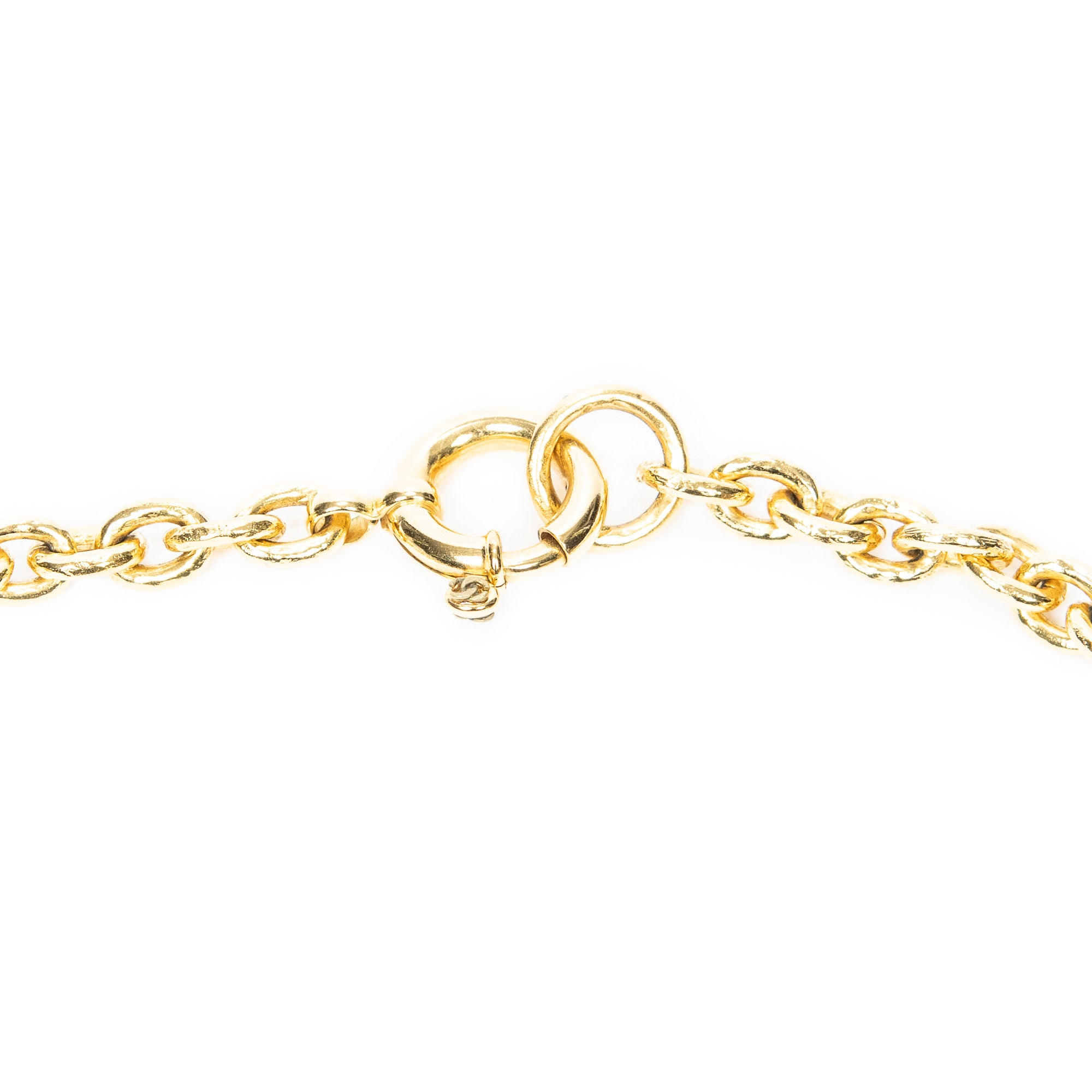 Triple CC Pendant Chain Necklace 