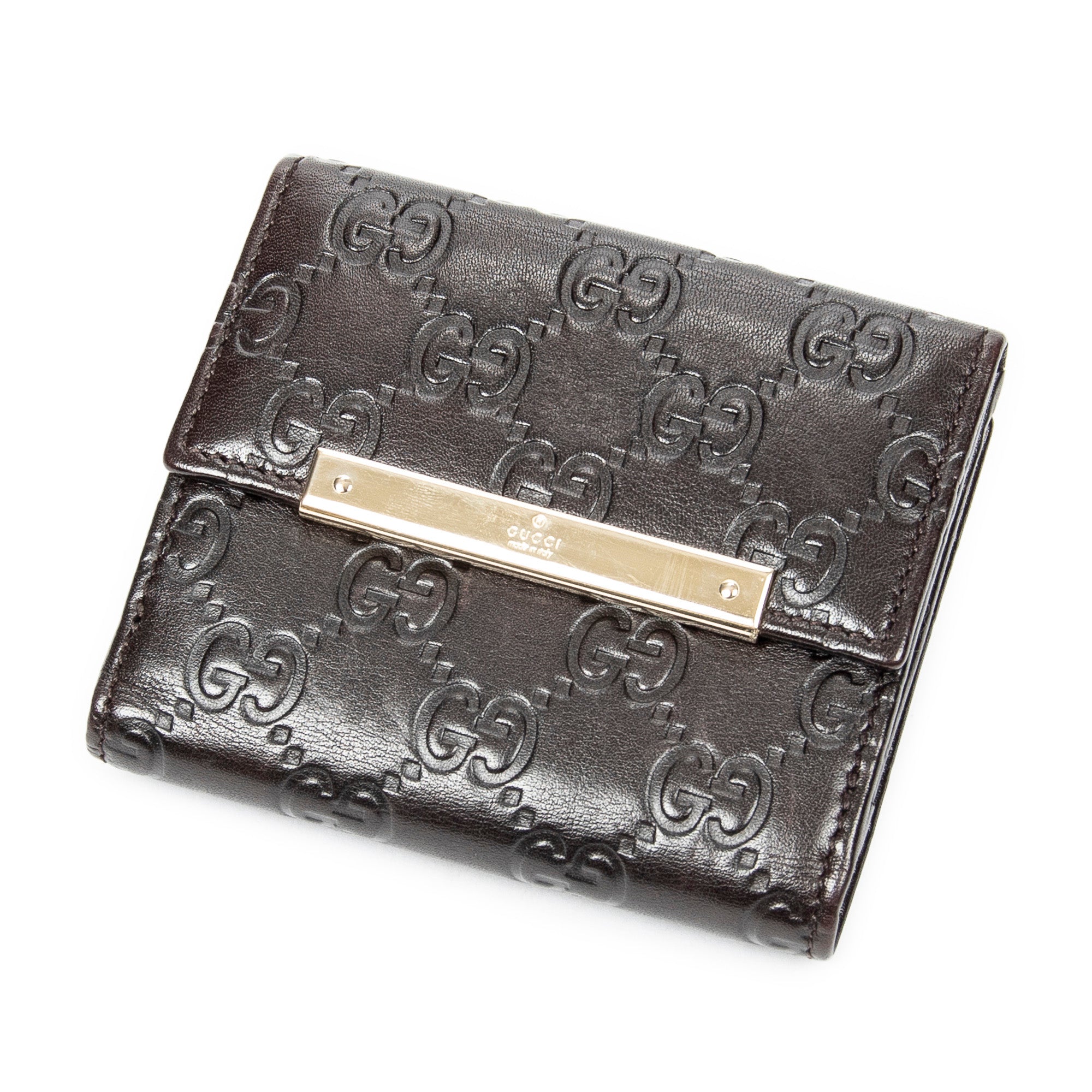 Metal Bar Compact Wallet 