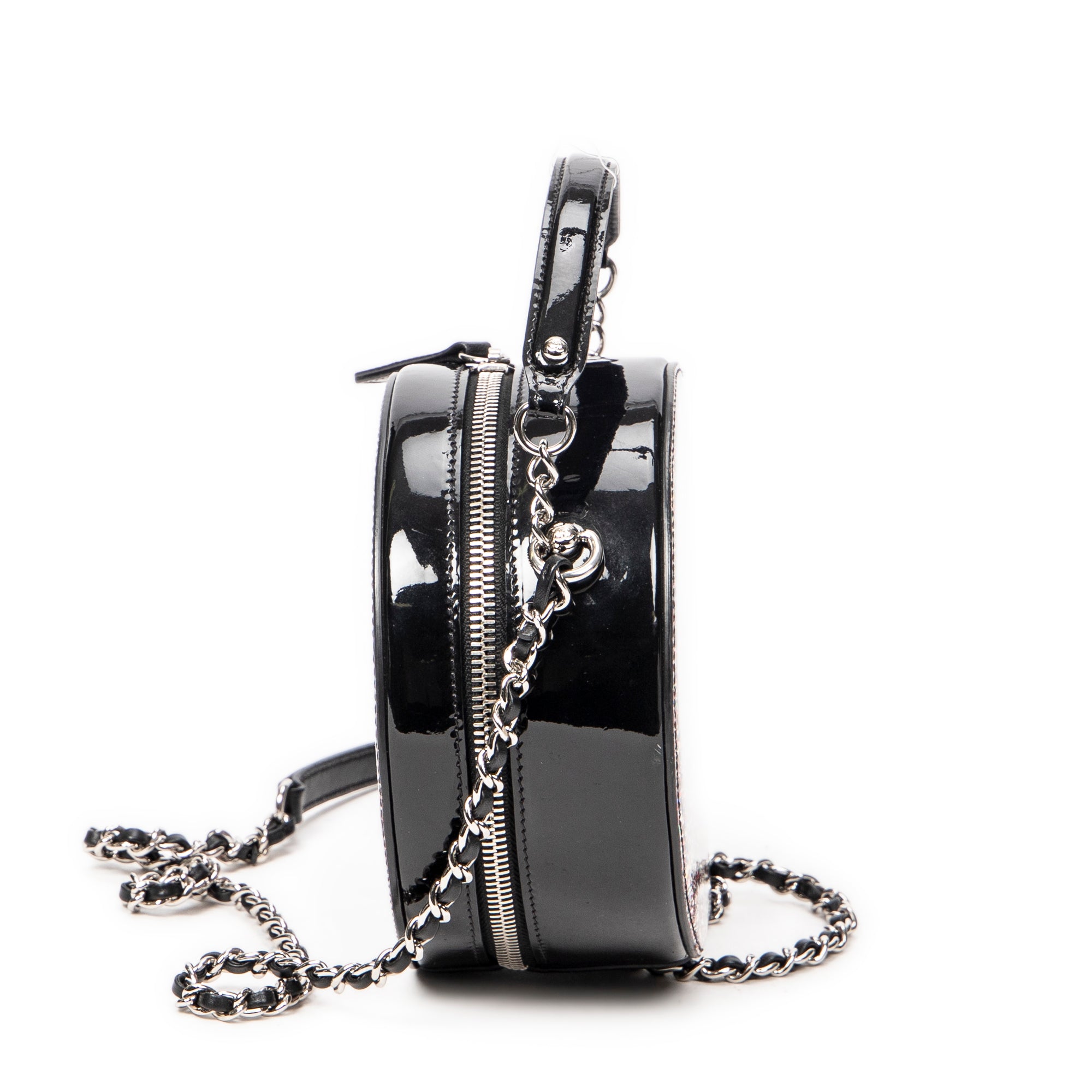 CC Round Glitter Chain Crossbody 