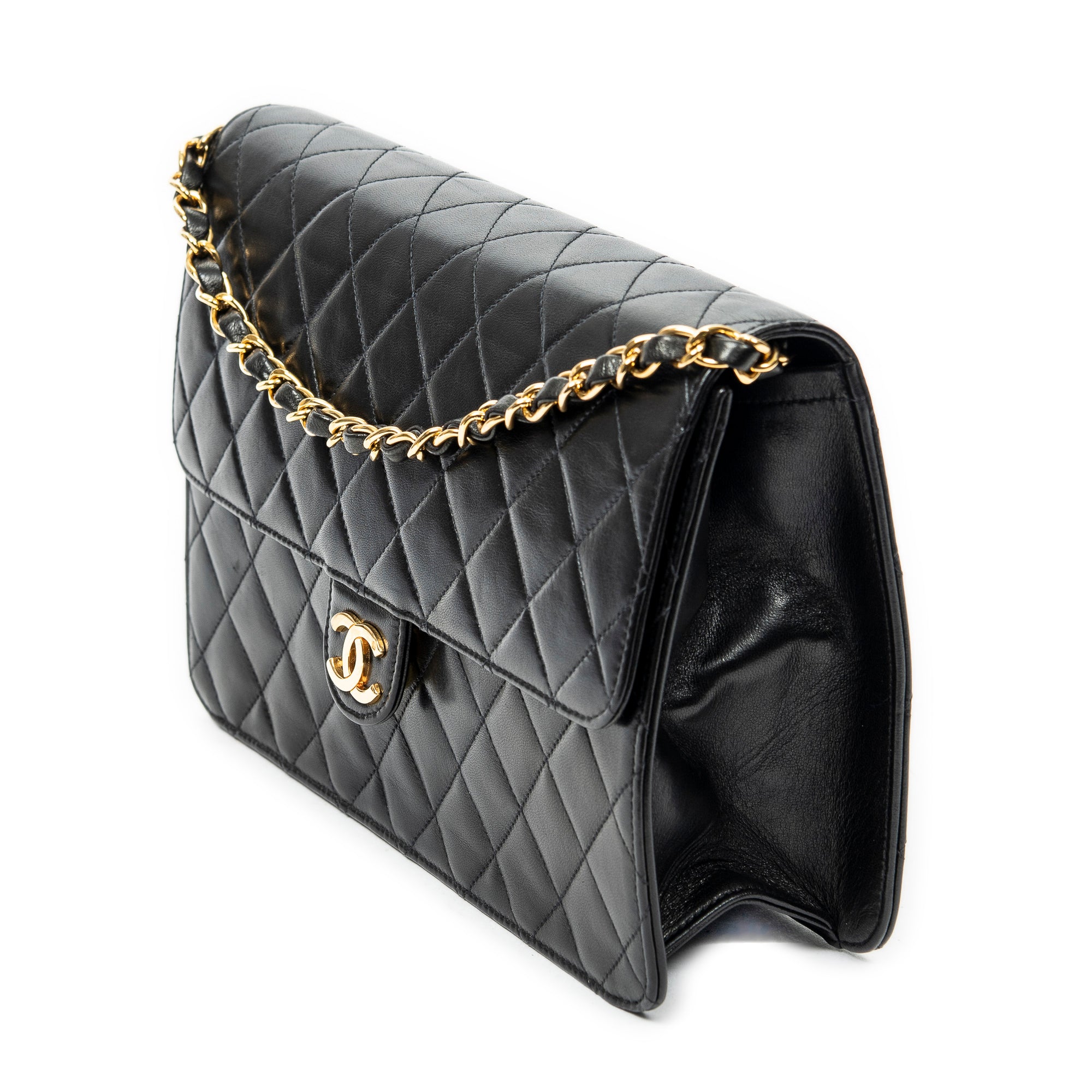 Vintage Push Lock Straight Flap 