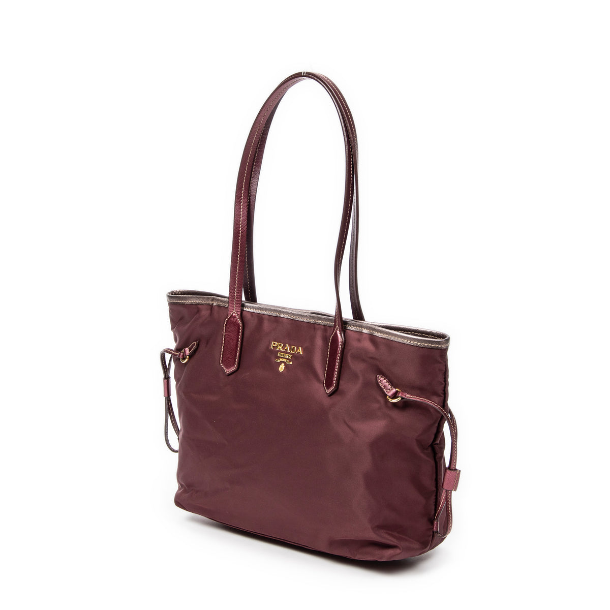 Side Drawstring Shopping Tote