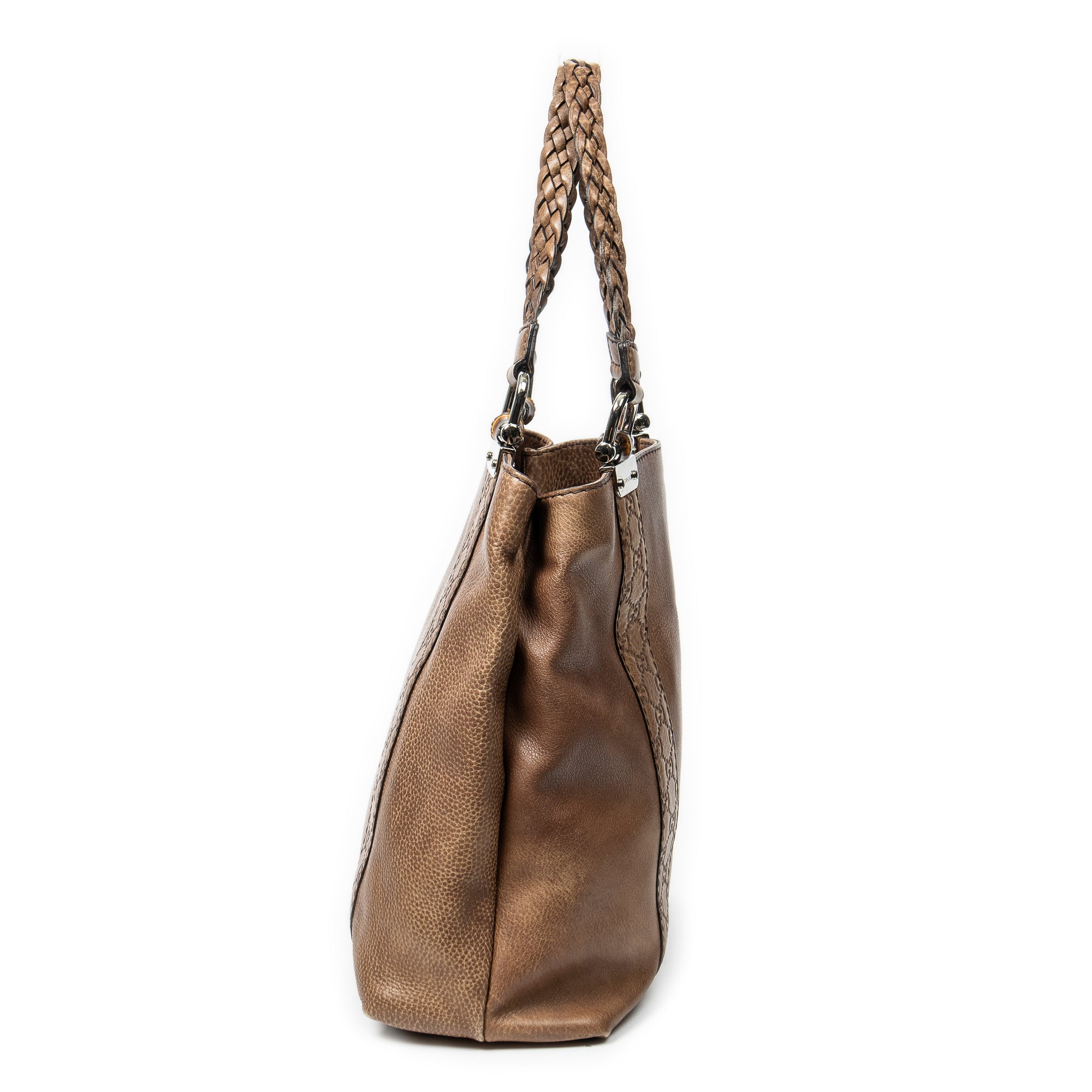 Vertical Bamboo Bar Shopper Tote 
