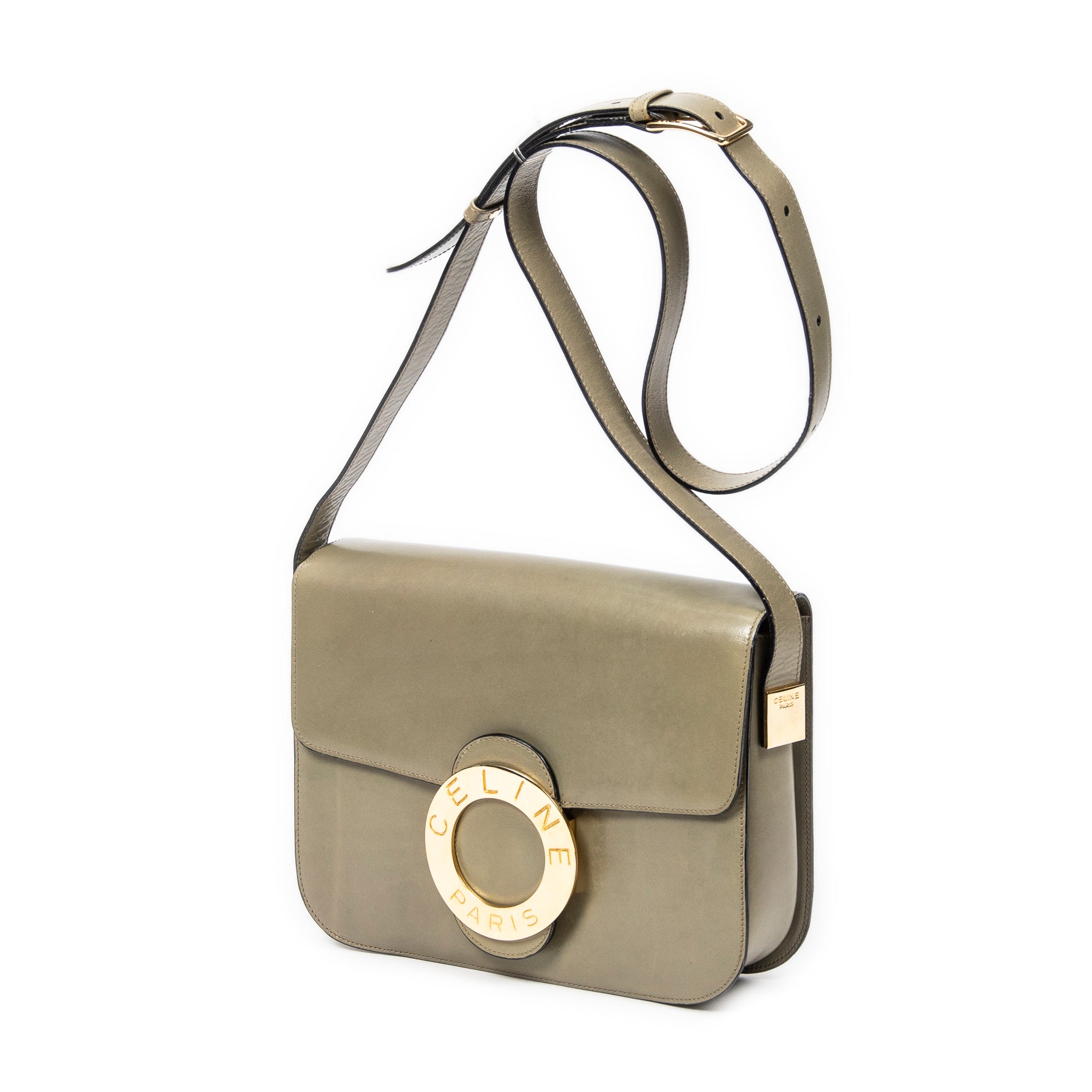 Vintage Circle Logo Flap Crossbody 