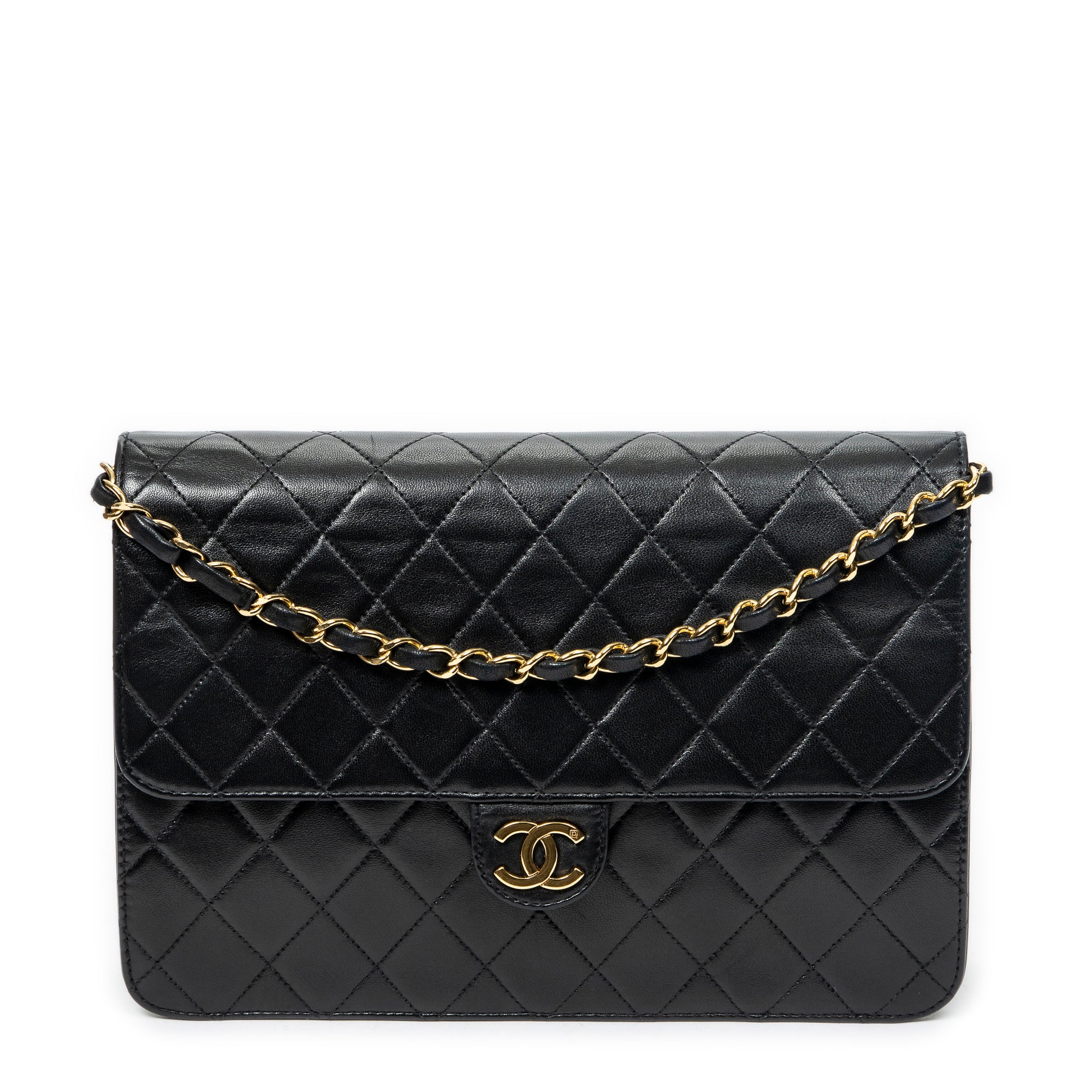 Vintage Push Lock Straight Flap 
