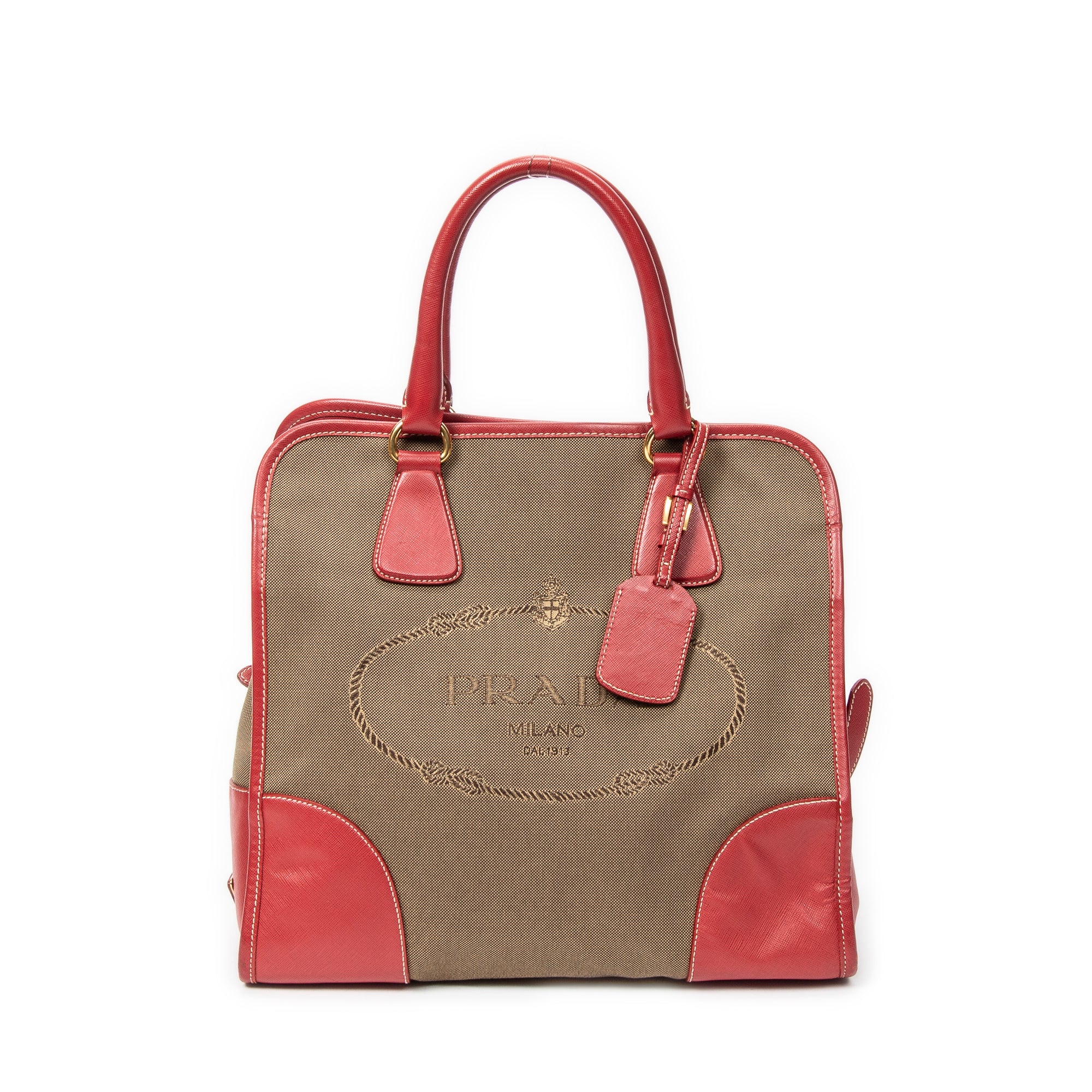 Convertible Jacquard Logo Tote 