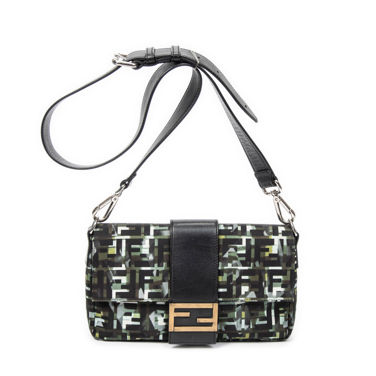 Camouflage Crossbody Baguette Belt Bag