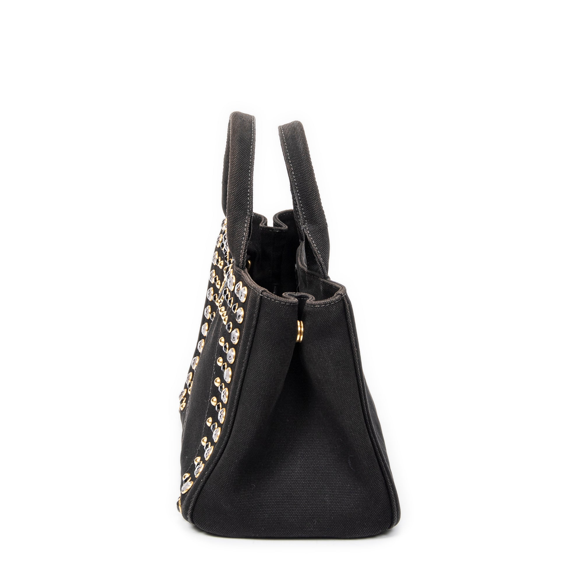 Small Rhinestone Canapa Tote 