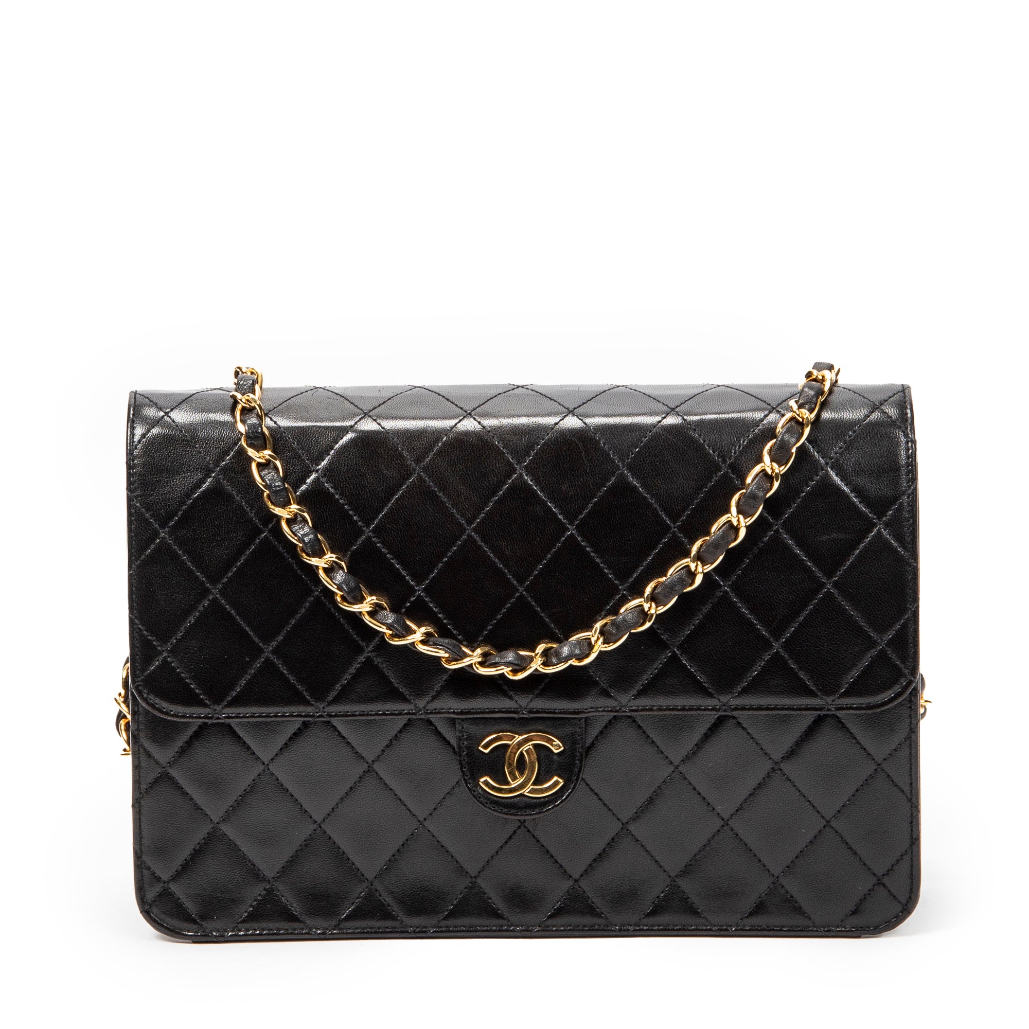 Vintage Push Lock Straight Flap 