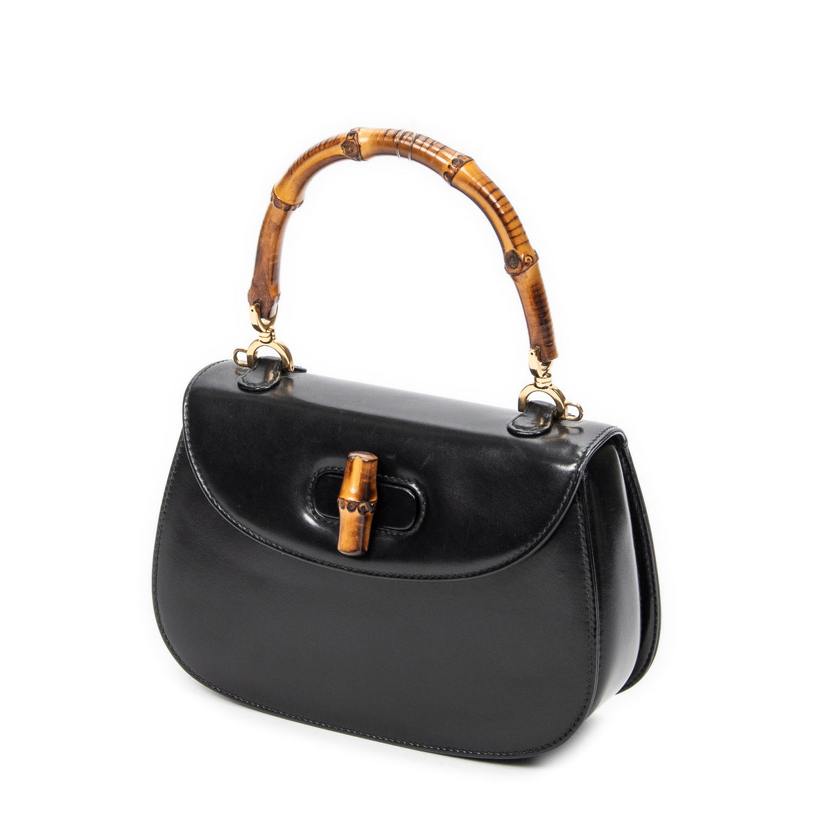 Small Bamboo Top Handle Flap