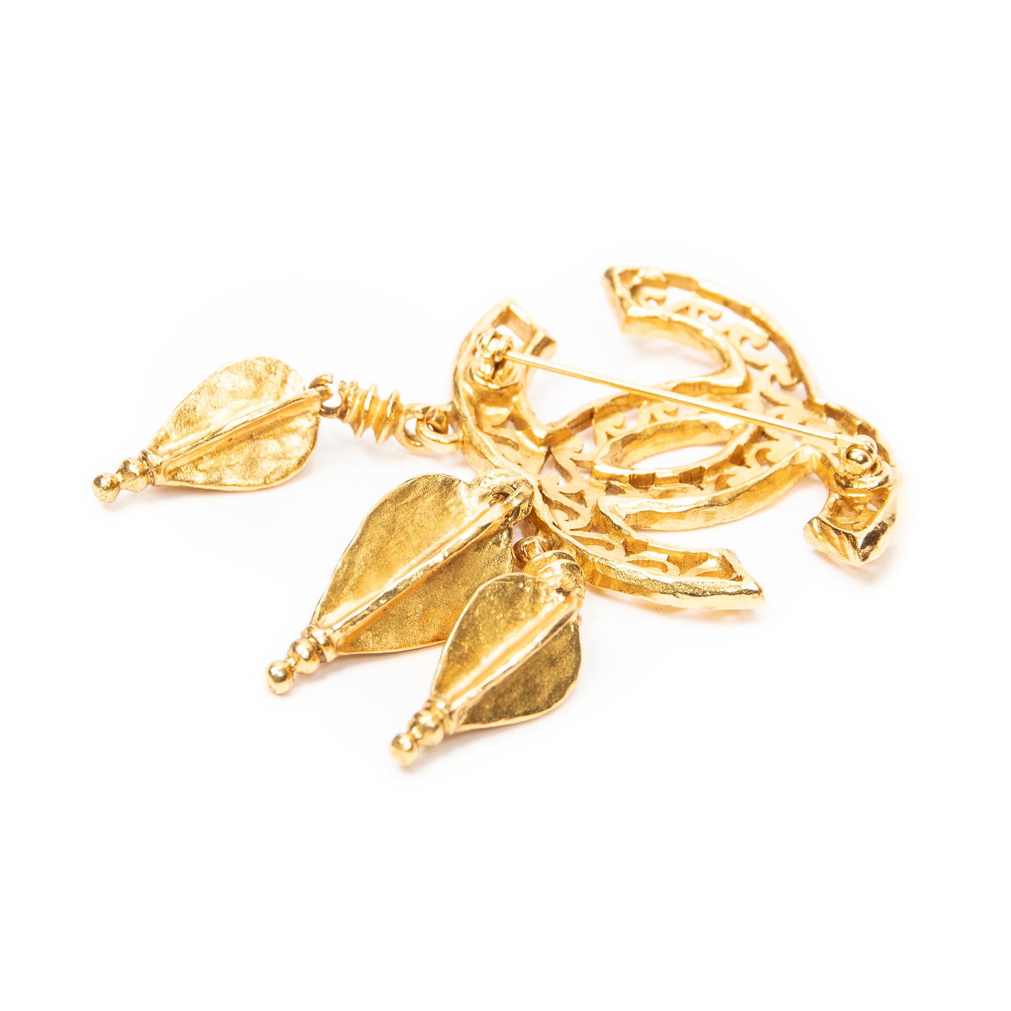 CC Fretwork Fringe Brooch 