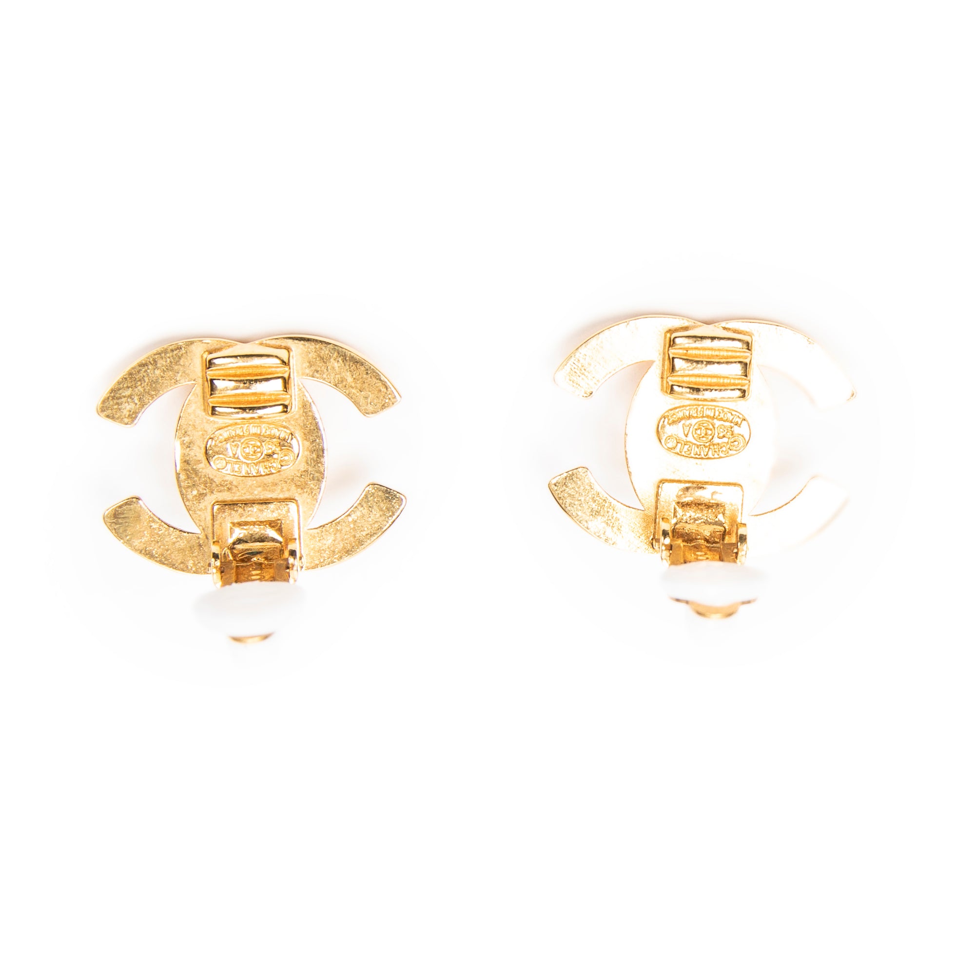 CC Turn Lock Clip On Earrings 