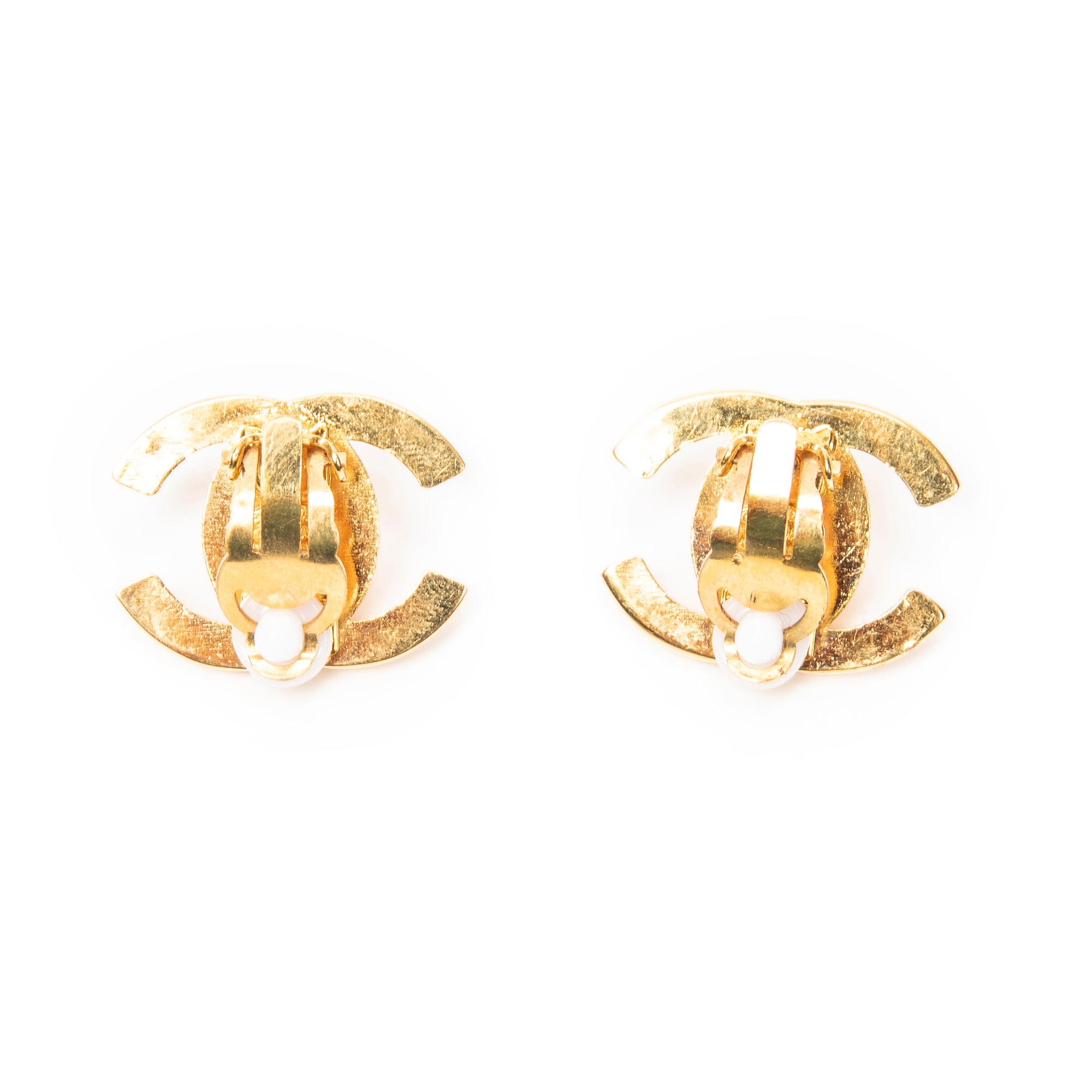 CC Turn Lock Clip On Earrings 