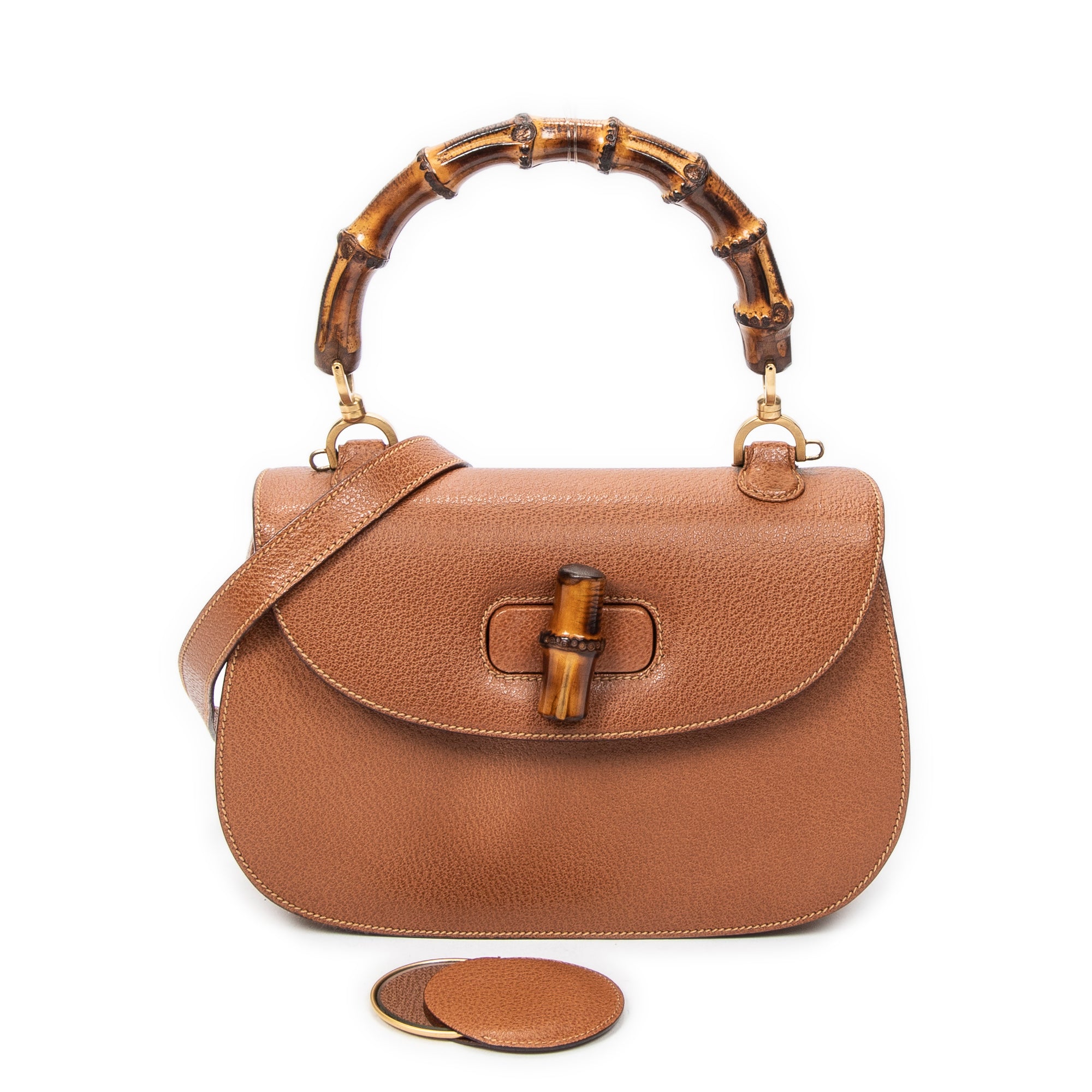 Medium Bamboo Top Handle Flap 