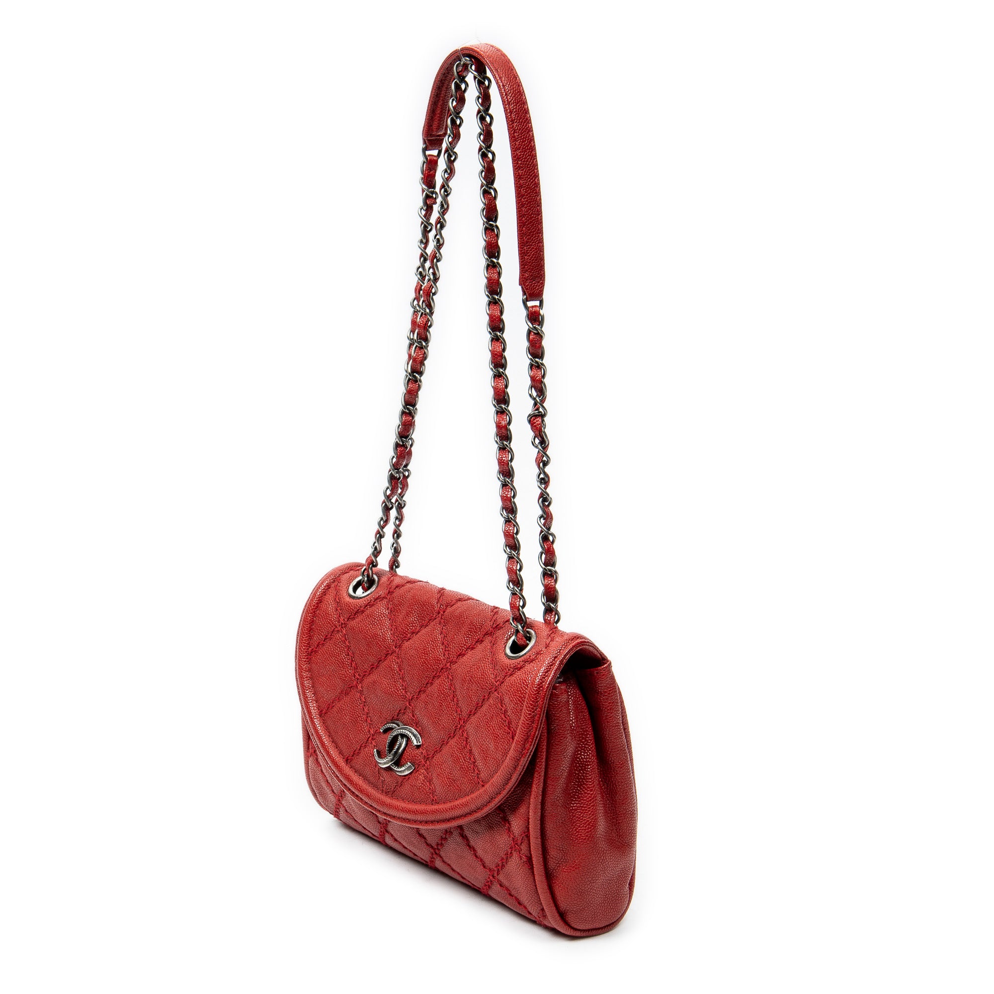 CC Ultimate Stitch Chain Round Flap 