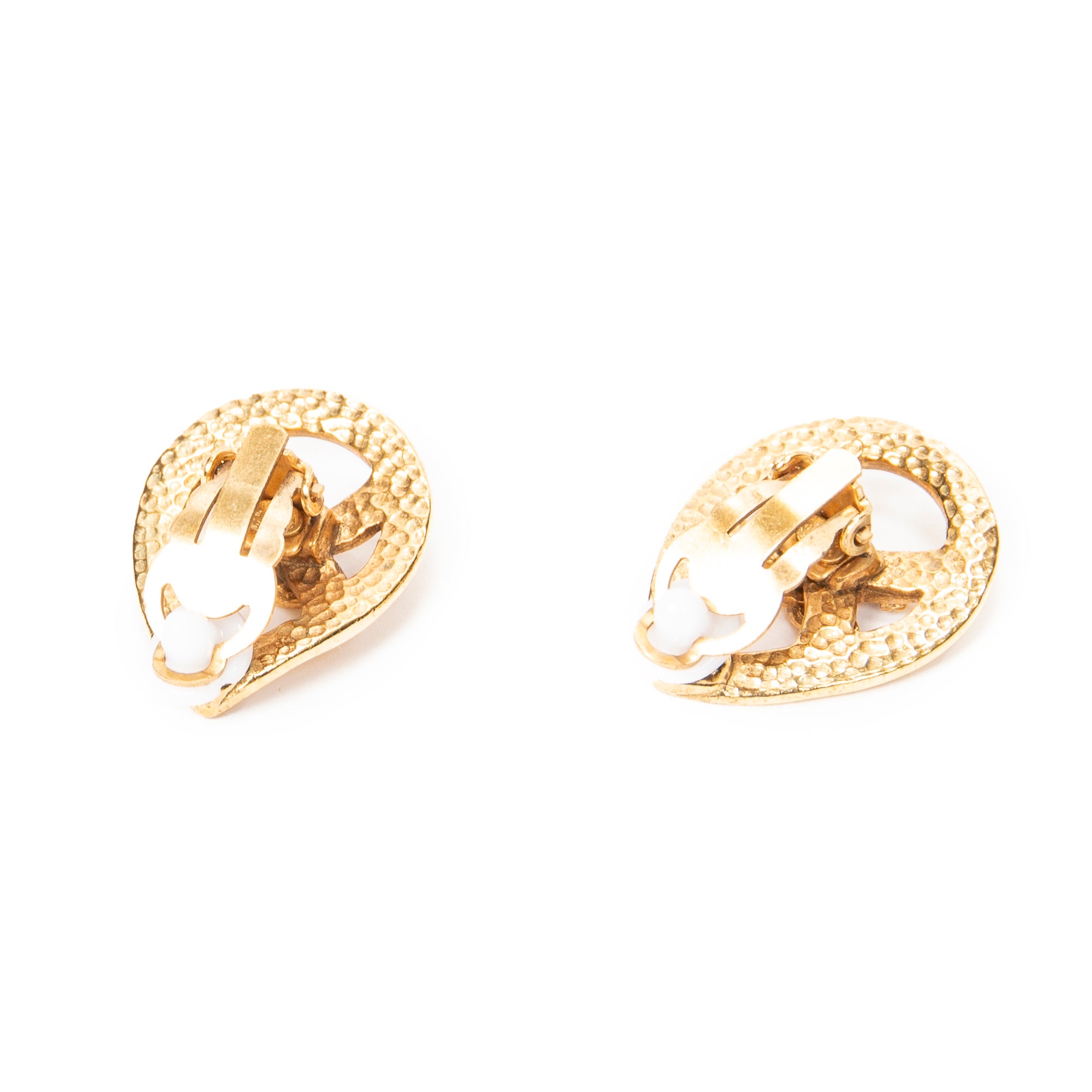 CC Teardrop Clip On Earrings 