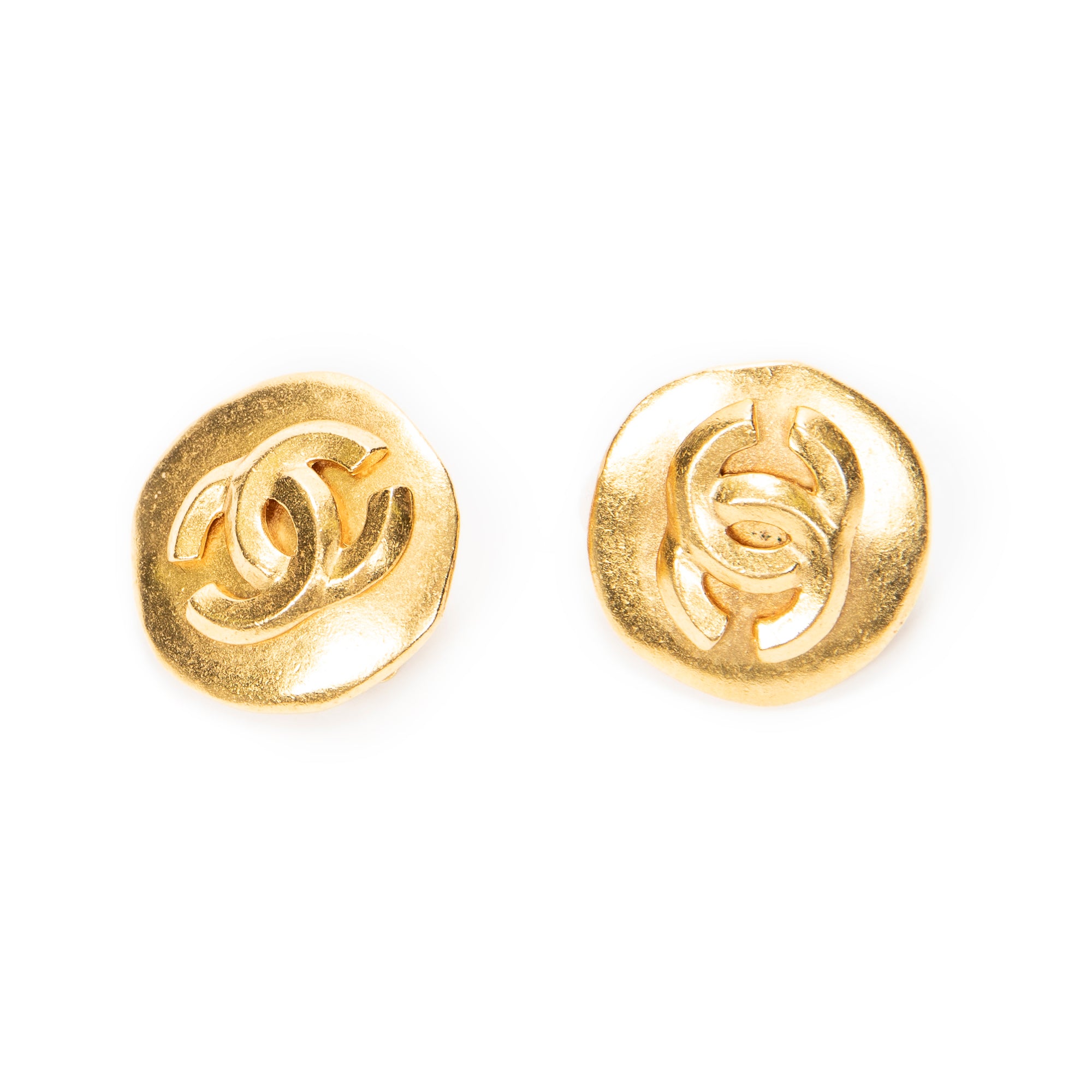 CC Round Clip On Earrings 