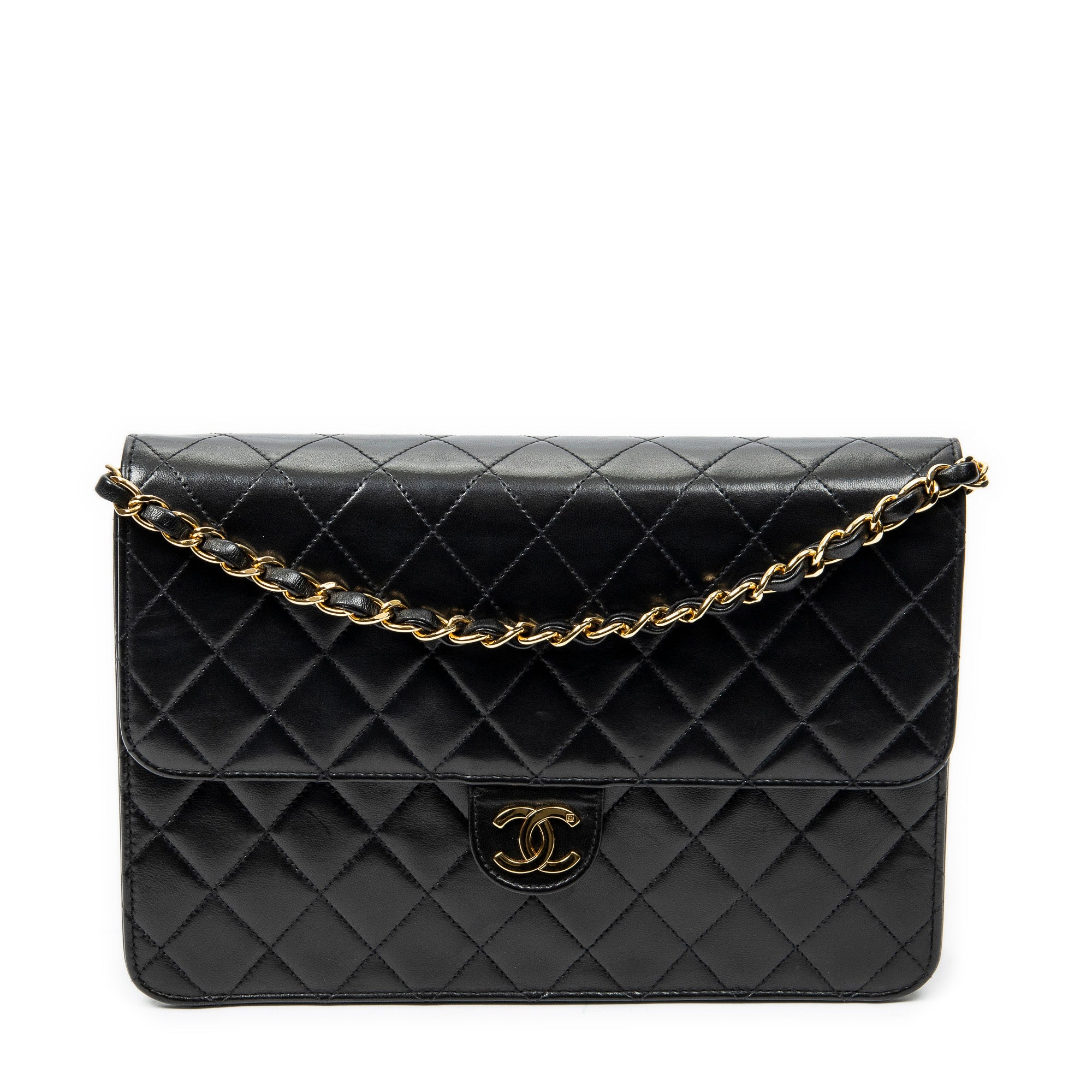 Vintage Push Lock Straight Flap 