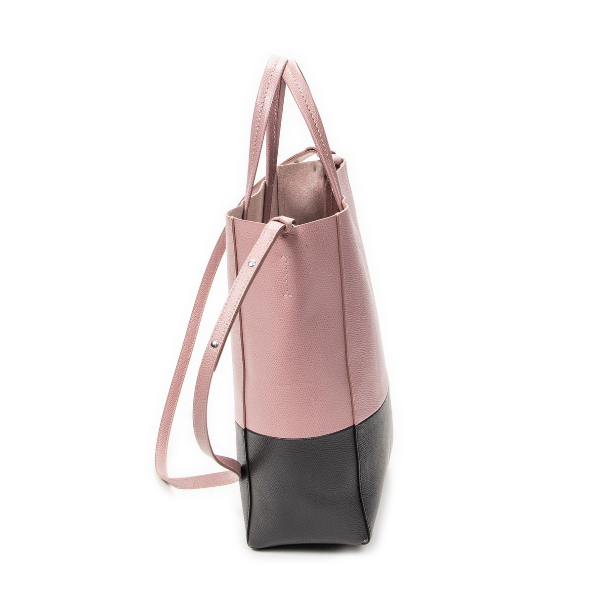 Small Bicolor Vertical Cabas Tote