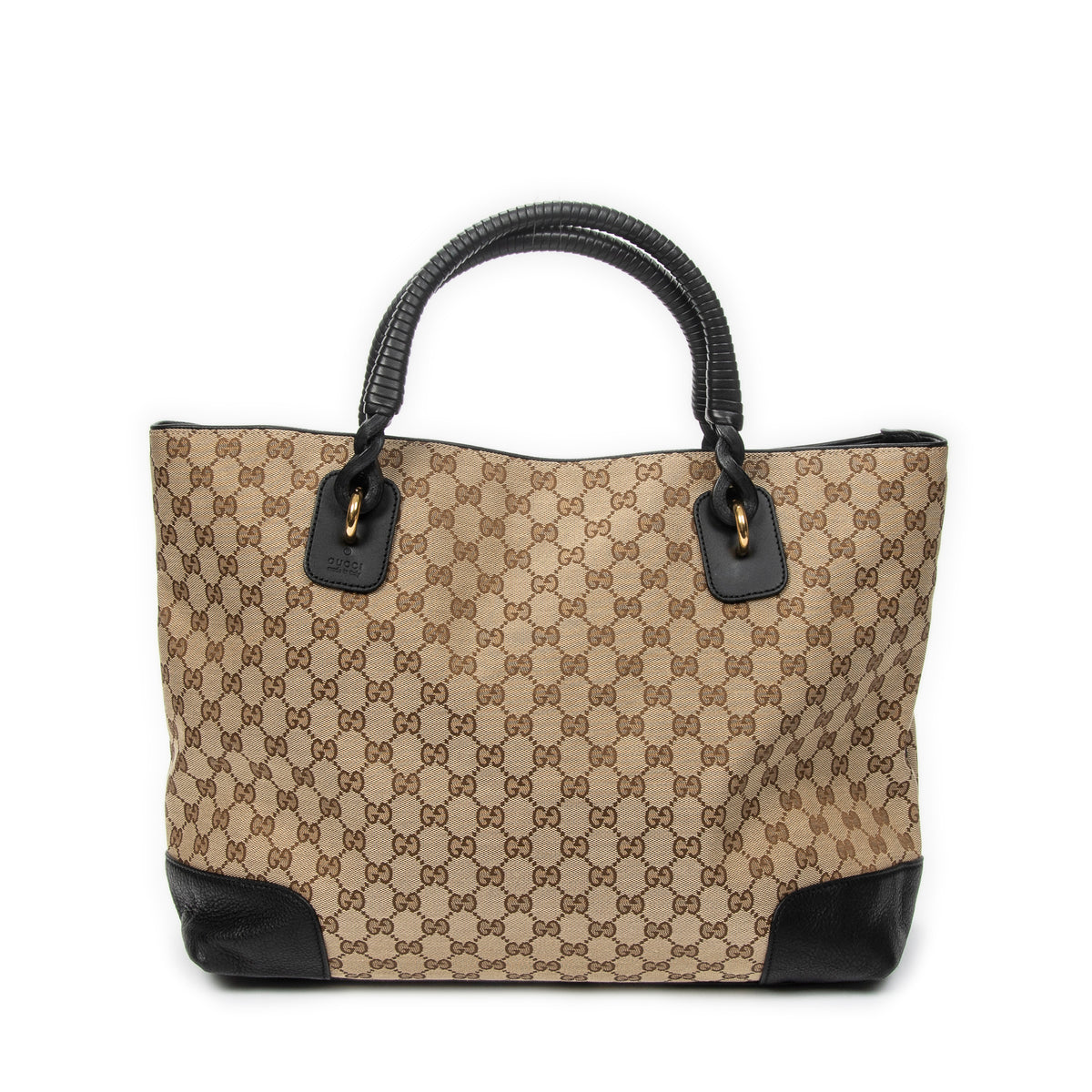 Large Twisted Handle Zip Tote