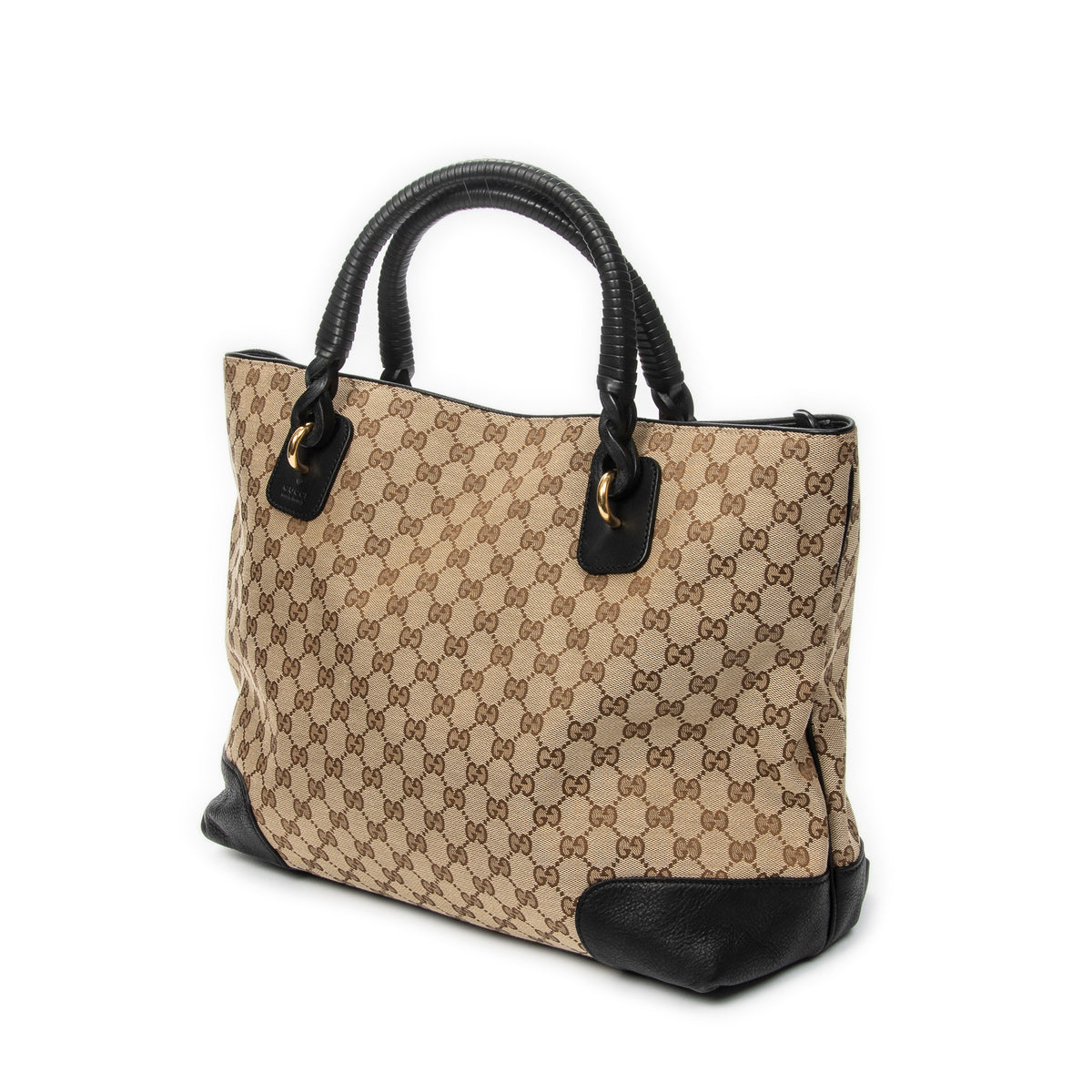 Large Twisted Handle Zip Tote