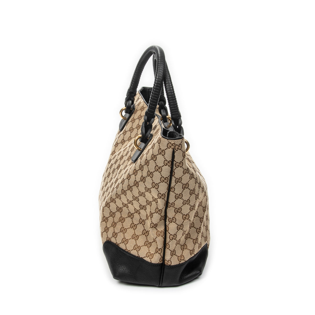 Large Twisted Handle Zip Tote