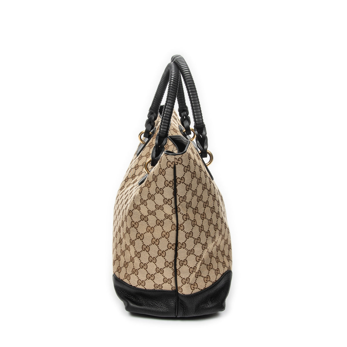 Large Twisted Handle Zip Tote