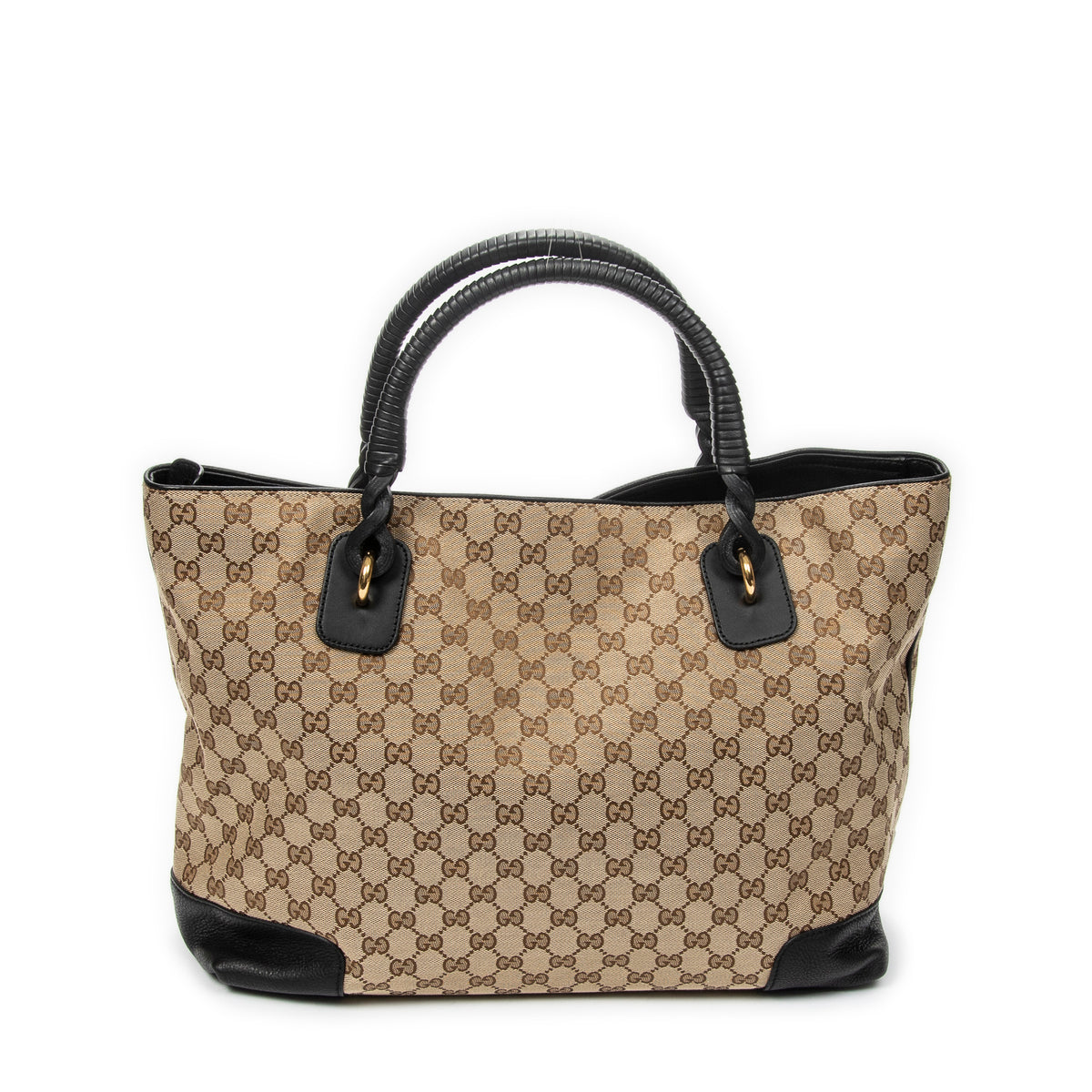 Large Twisted Handle Zip Tote