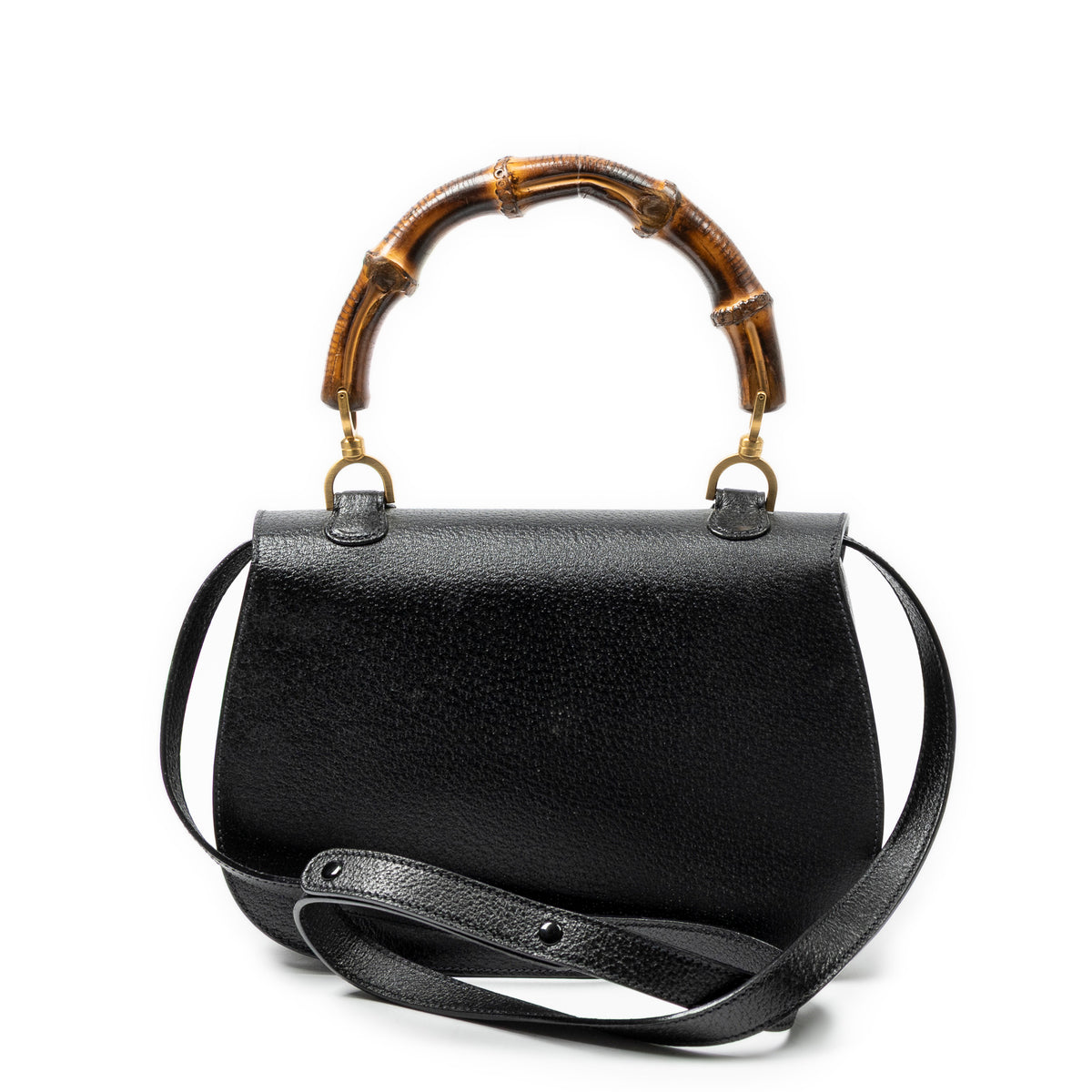 Medium Bamboo Top Handle Flap