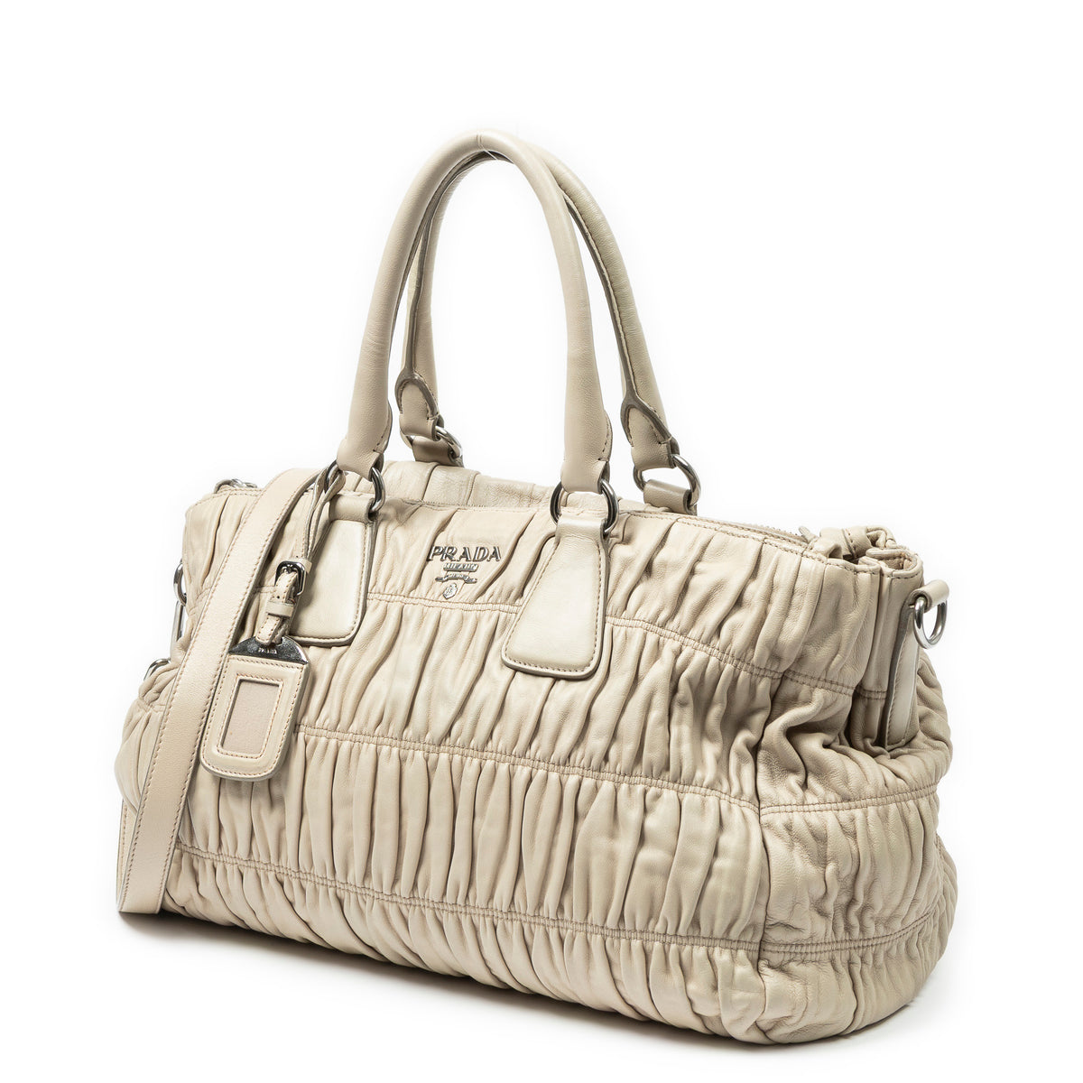Horizontal Convertible Gaufre Tote