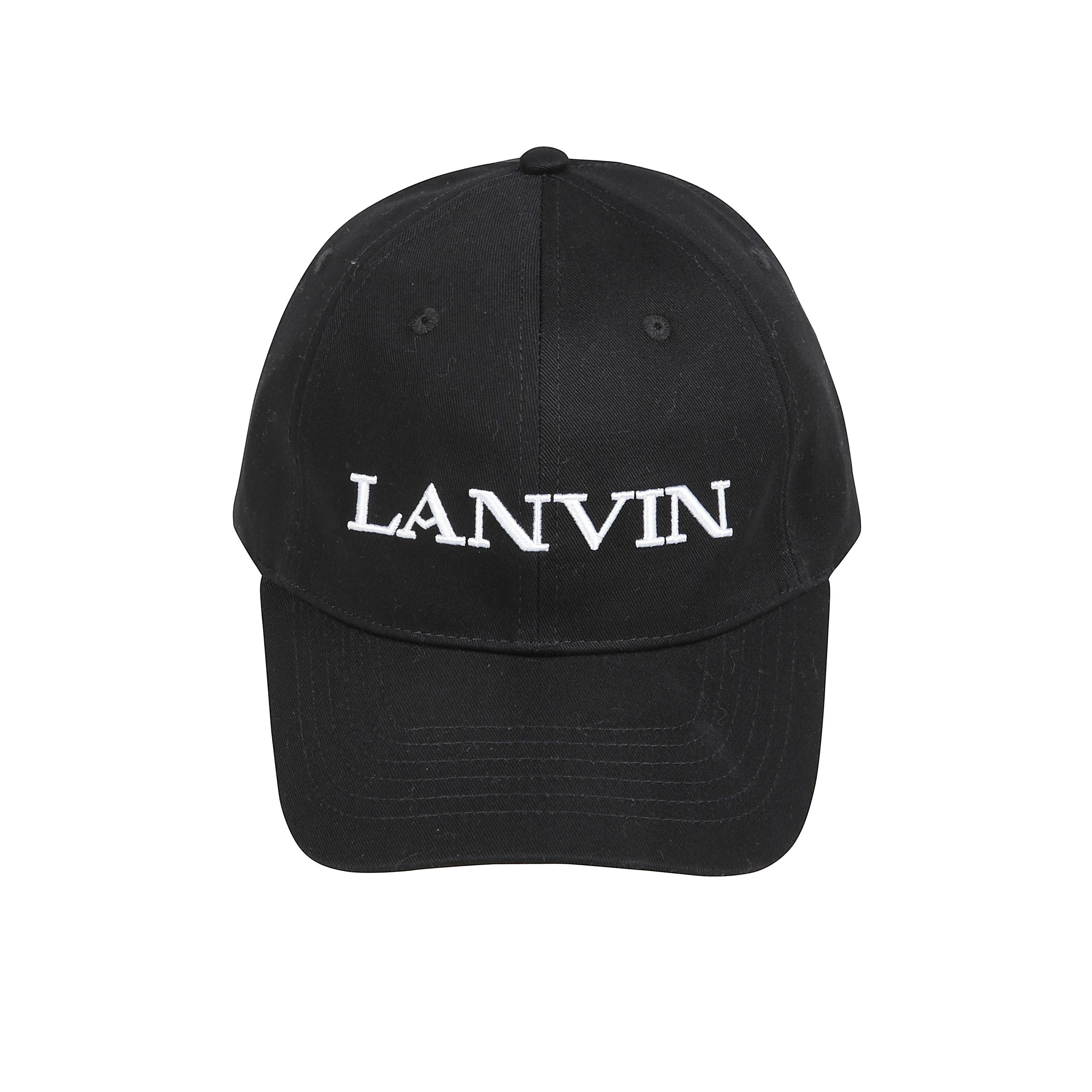 Berretto di cotone con logo ricamato sul davanti