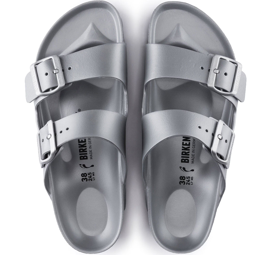 Birkenstock Arizona Essentials EVA Metallic Silver