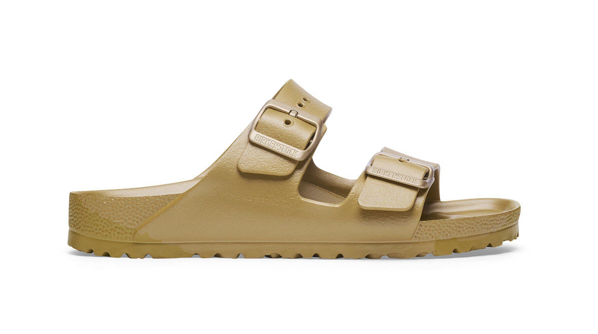 Birkenstock Arizona EVA Glamour Gold Metallic Sandals