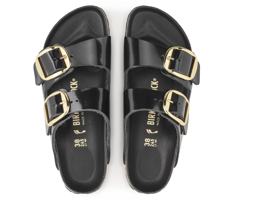 Birkenstock Arizona Big Buckle Patent Leather High Shine Black