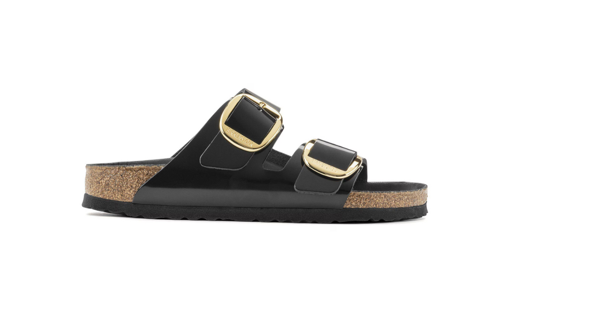 Birkenstock Arizona Big Buckle Patent Leather High Shine Black
