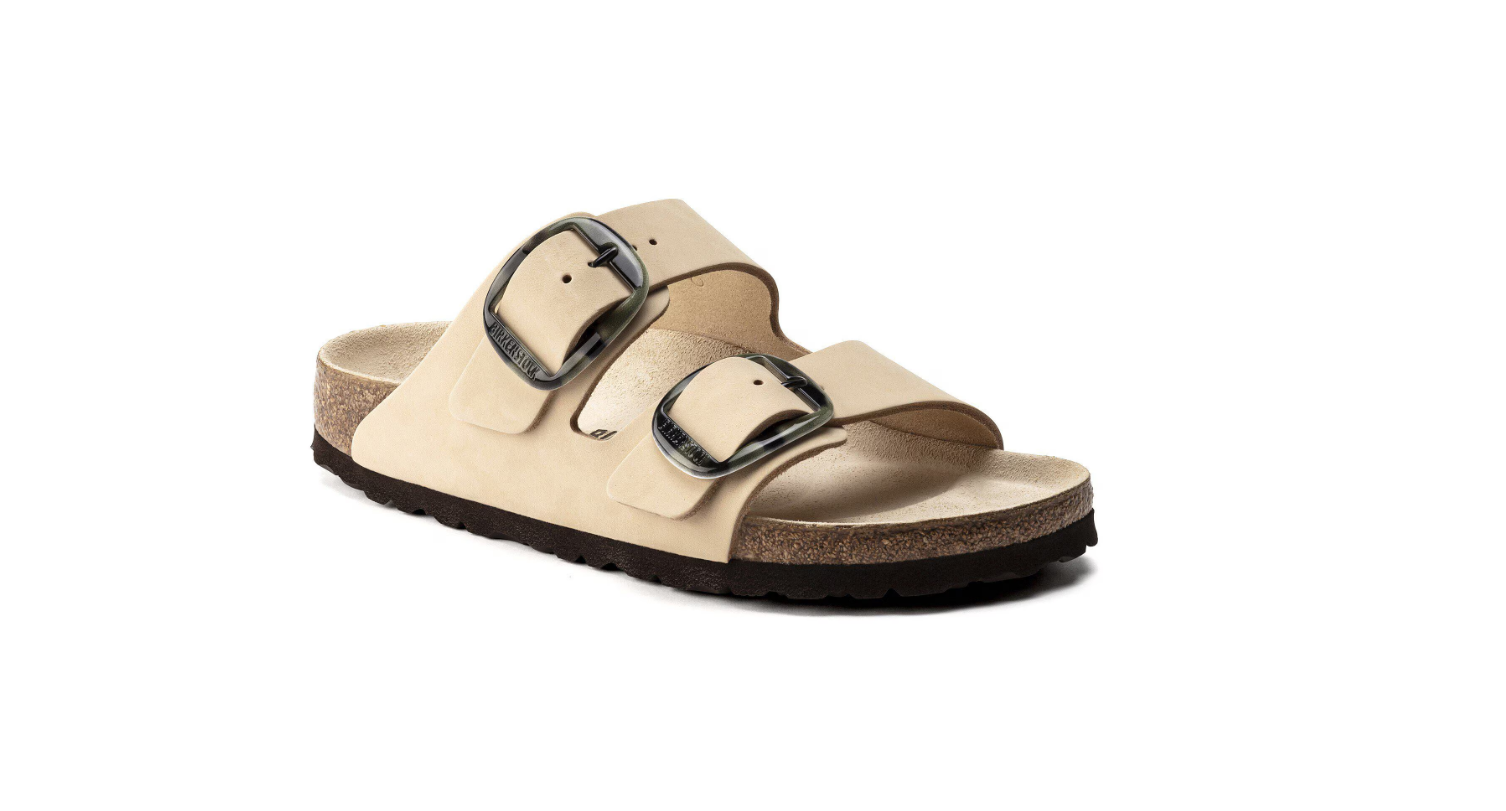 Birkenstock Arizona Big Buckle Nubuck Leather Almond