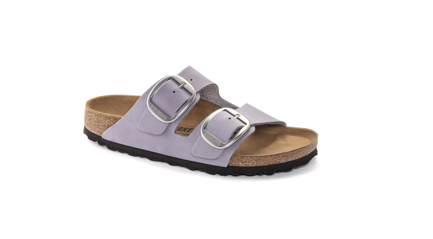 Birkenstock Arizona Big Buckle Nubuck Leather Purple Fog