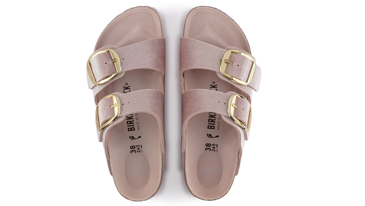 Birkenstock Arizona Big Buckle Velvet Light Rose Sandals