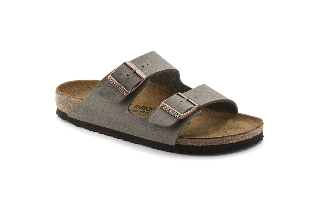 Birkenstock Arizona Birkibuc Stone Sandals