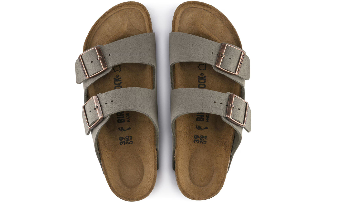 Birkenstock Arizona Birkibuc Stone Sandal