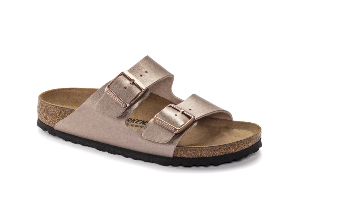 Birkenstock Arizona Birko-Flor Metallic Copper Sandals