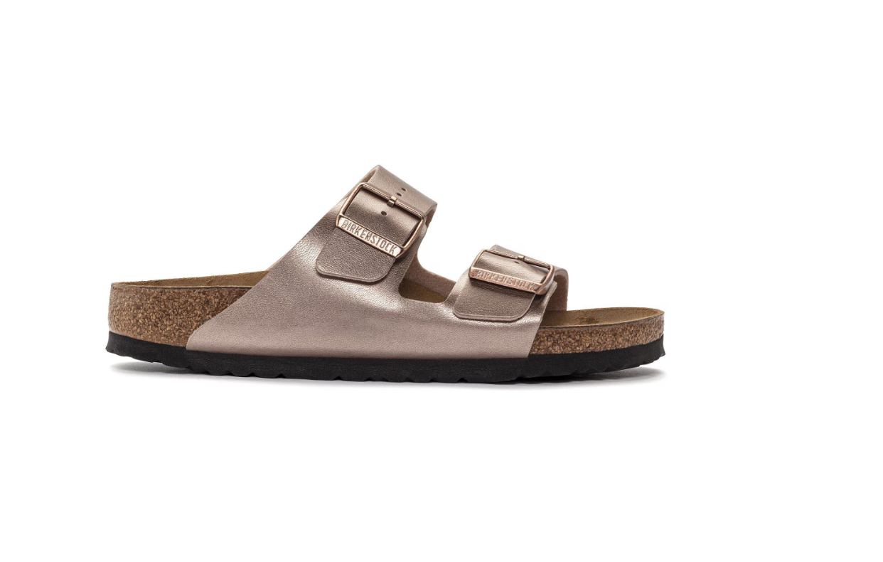 Birkenstock Arizona Birko-Flor Metallic Copper Sandals