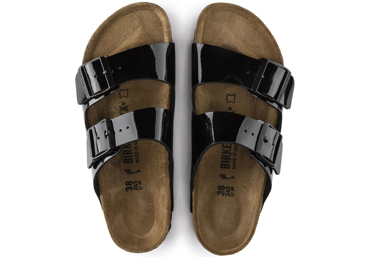 Birkenstock Arizona Birko-Flor Patent Black Patent Sandals