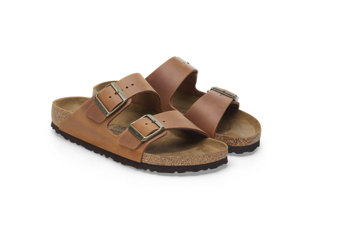 Birkenstock Arizona Oiled Leather Cognac Sandals