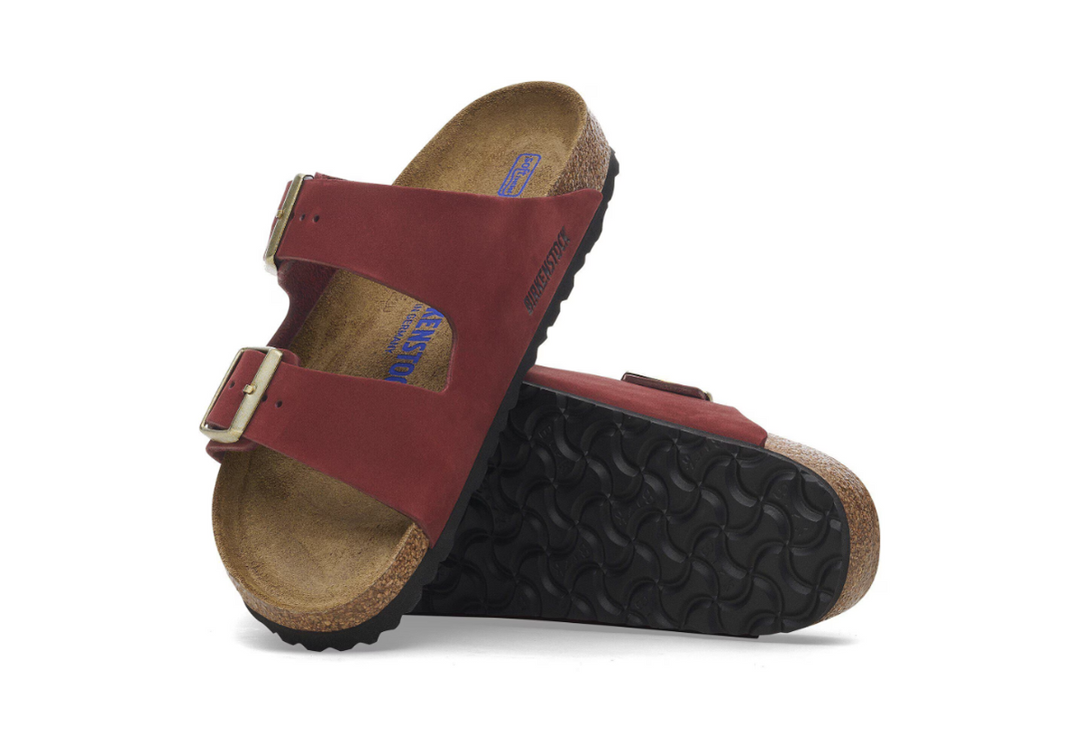 Birkenstock Arizona Soft Footbed Nubuck Leather Zinfandel