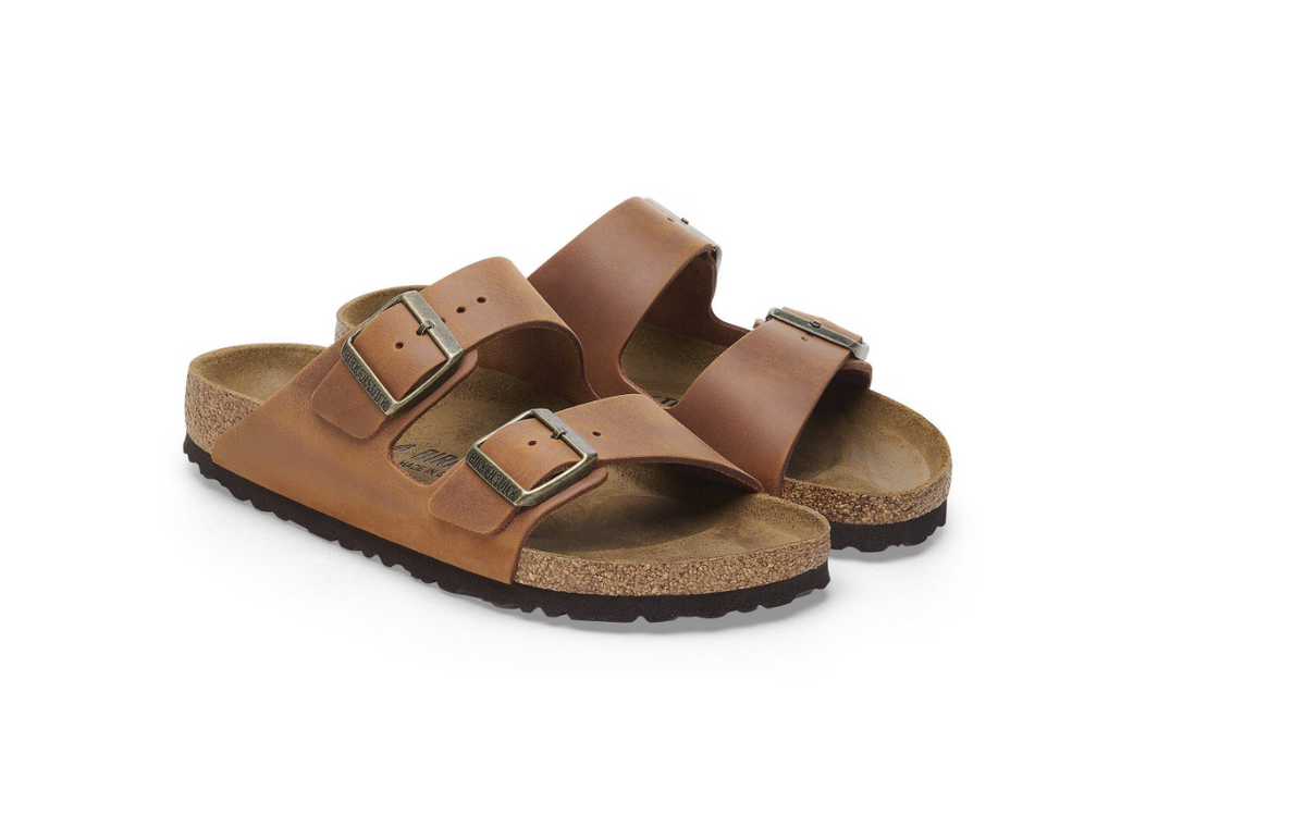 Birkenstock Arizona Oiled Leather Cognac Sandals