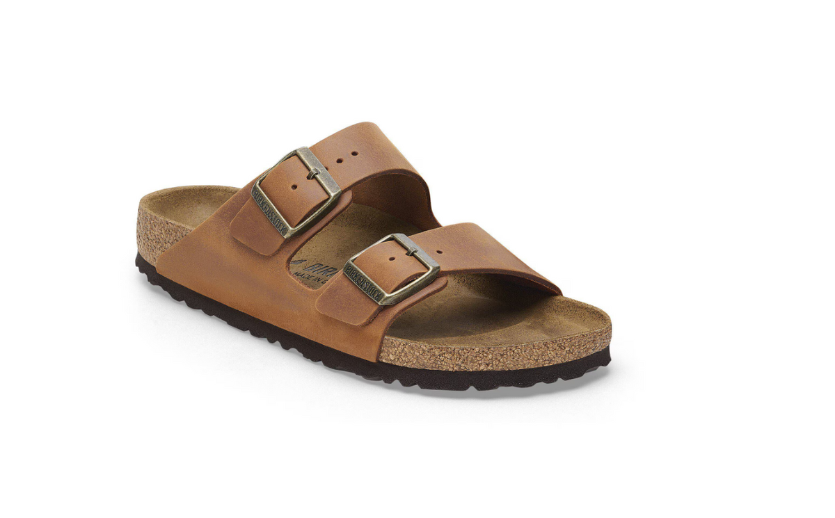 Birkenstock Arizona Oiled Leather Cognac Sandals