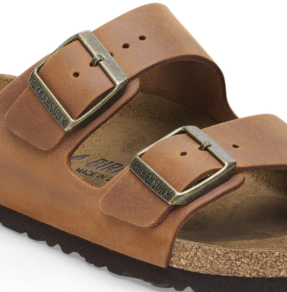 Birkenstock Arizona Oiled Leather Cognac Sandals